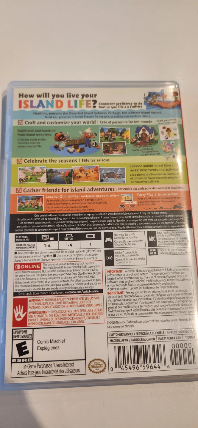 Nintendo Switch Animal Crossing: New Horizons Game - photo 3