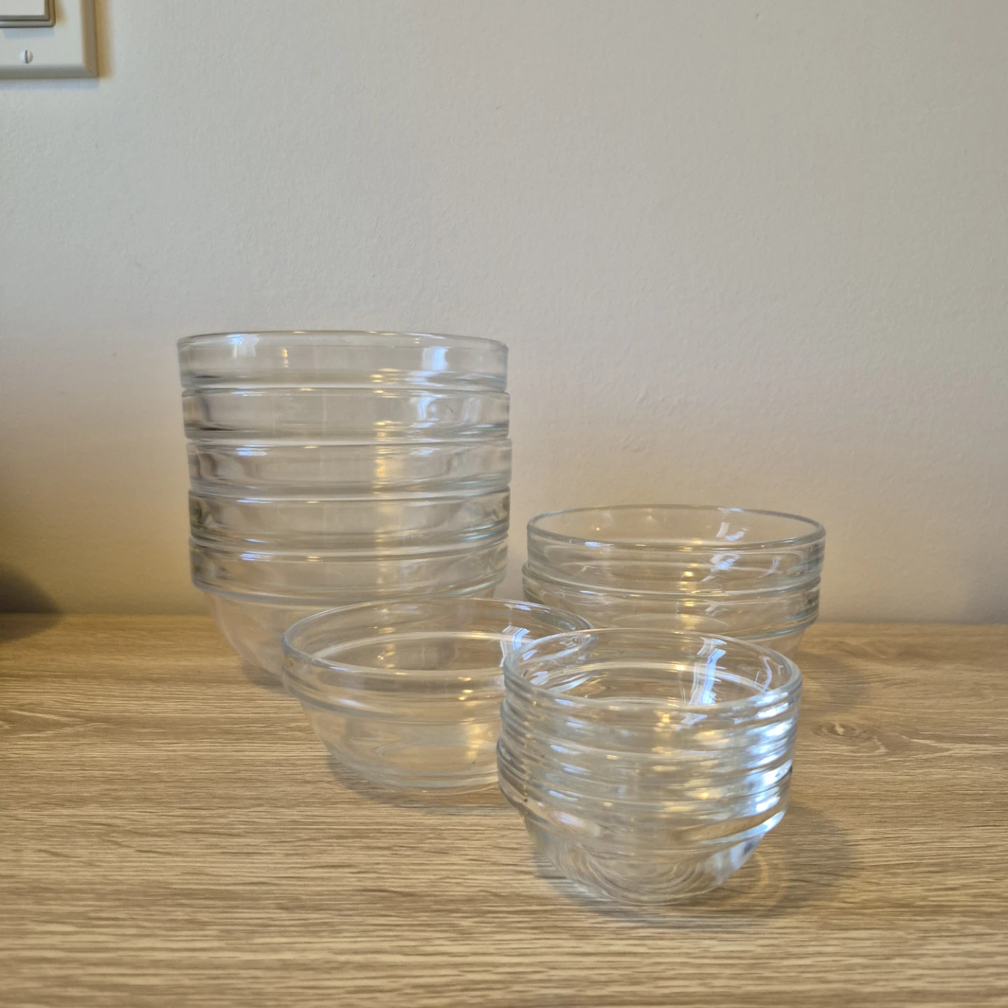 Various Sizes of Stackable Glass Prep Bowls - photo 2