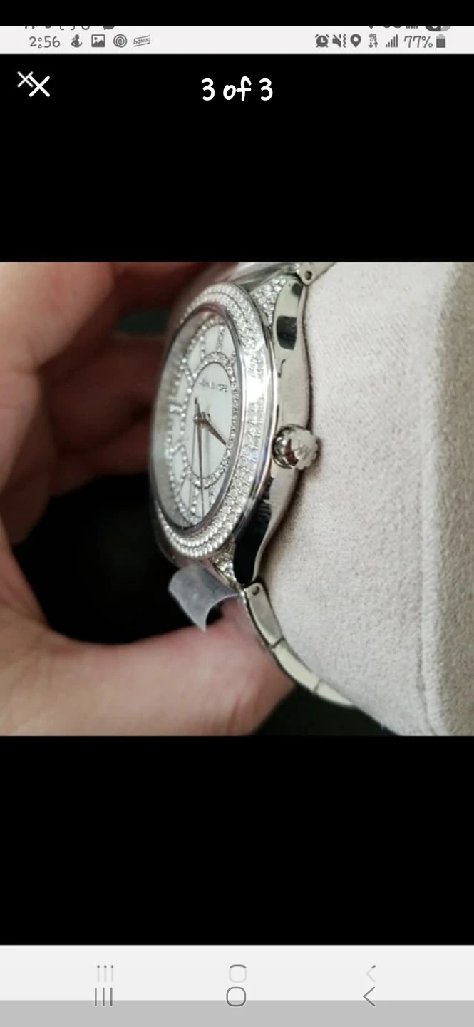 Michael Kors Silver Watch with Crystal Bezel - photo 2