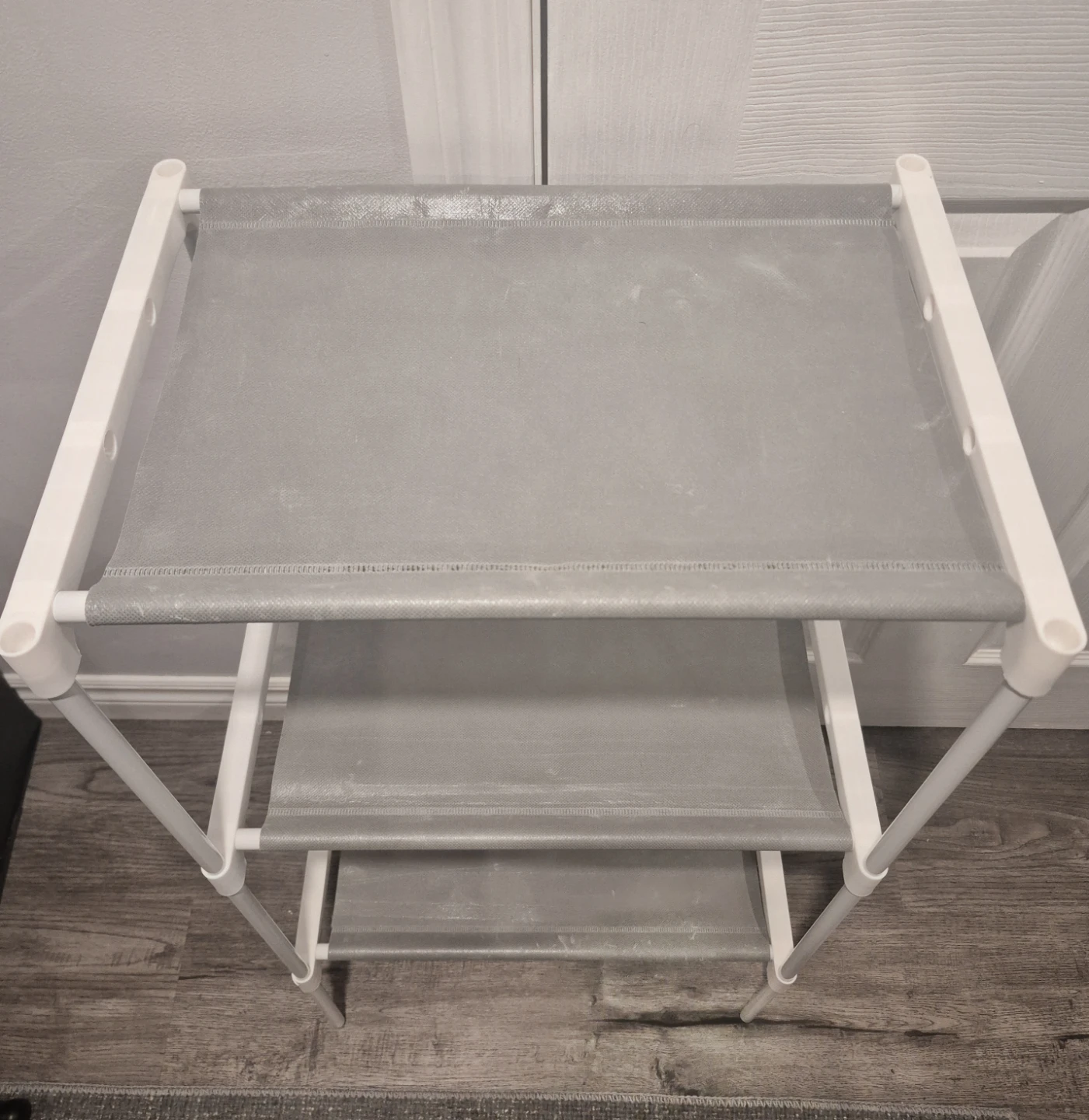3-Tier Storage Shoes Organizer White - photo 2