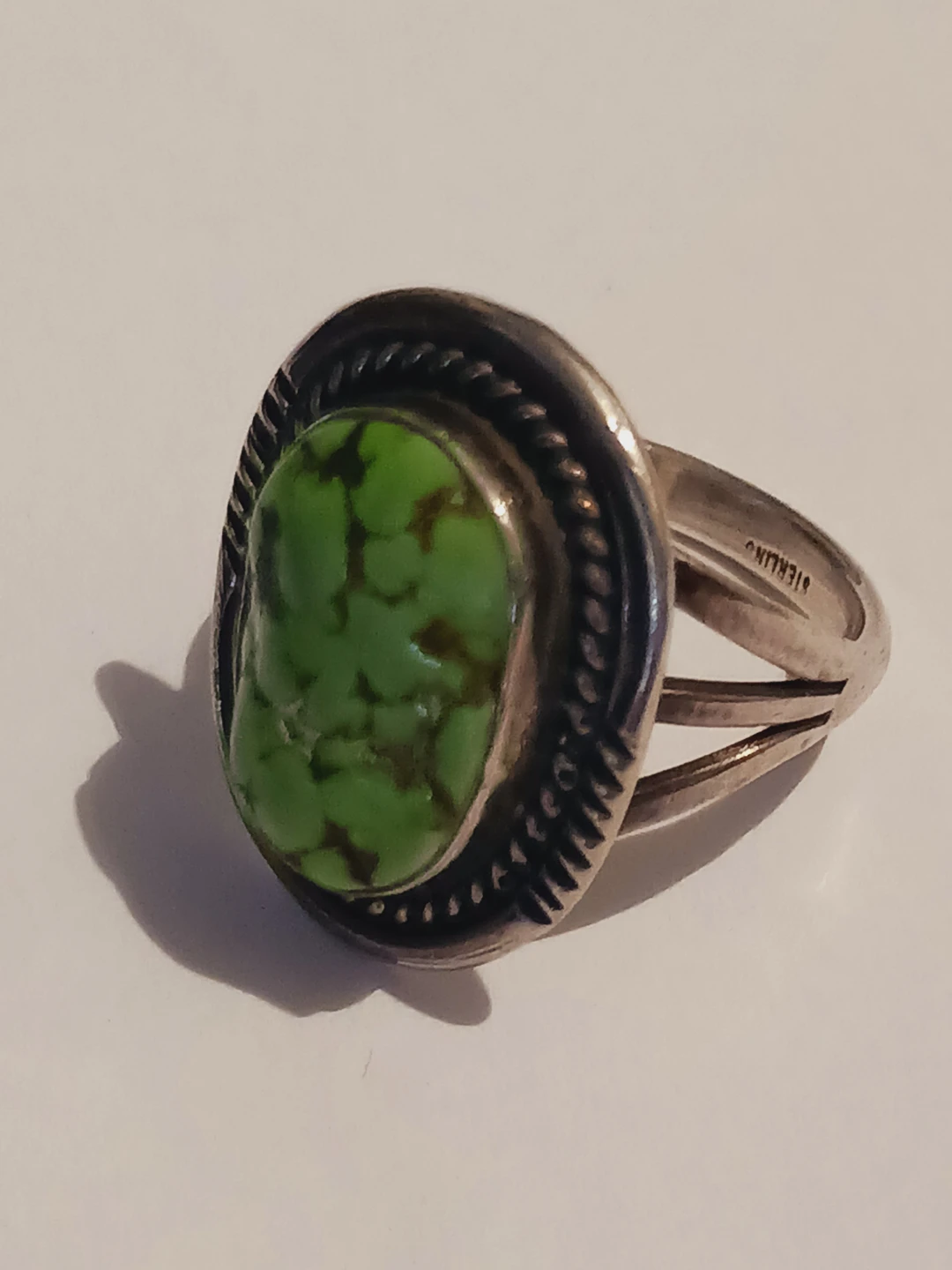 Navajo Sterling Silver 925  Turquoise Stone Ring.7. - photo 4