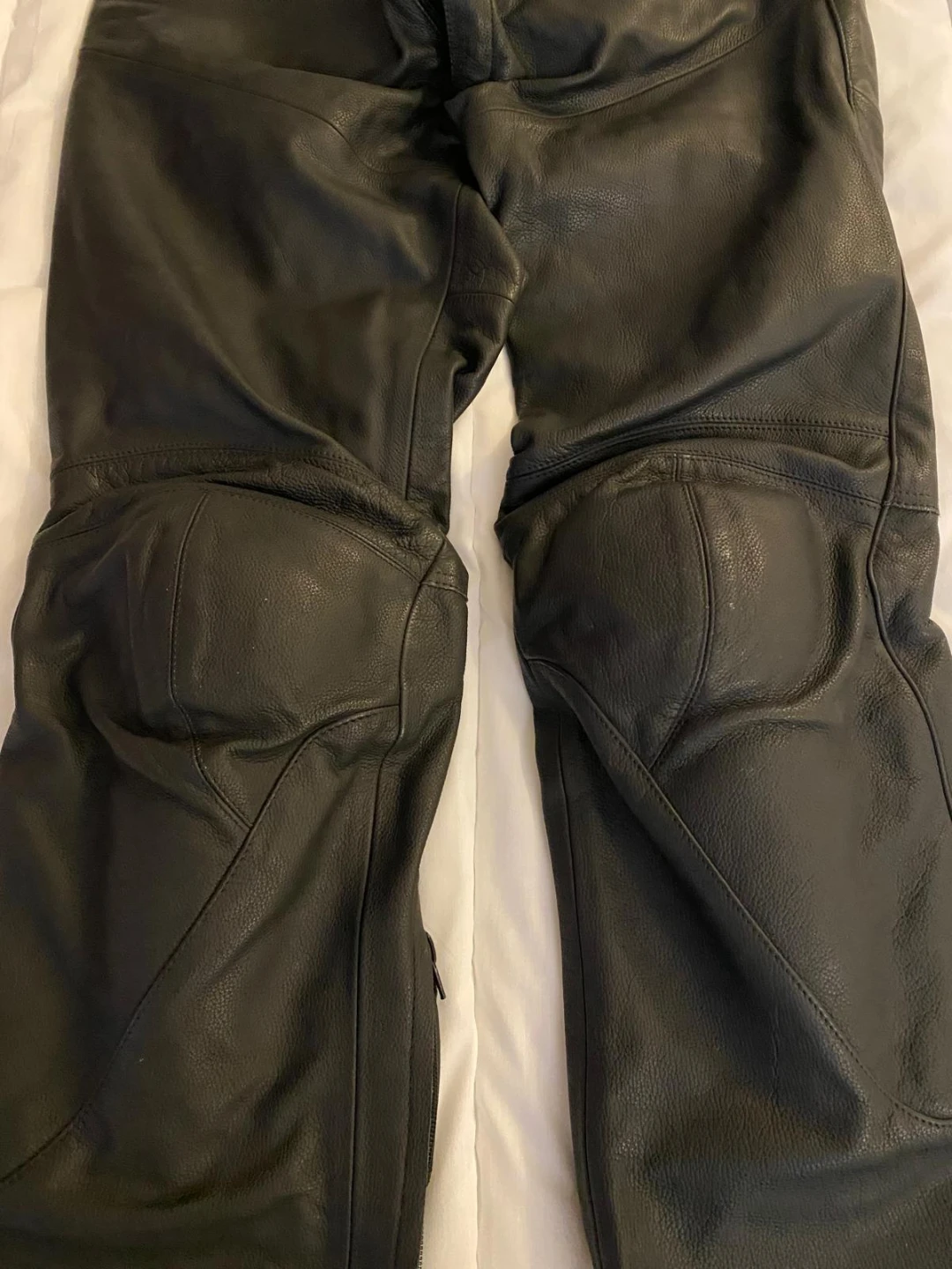 Spidi Italian Black Leather Motorcycle Pants