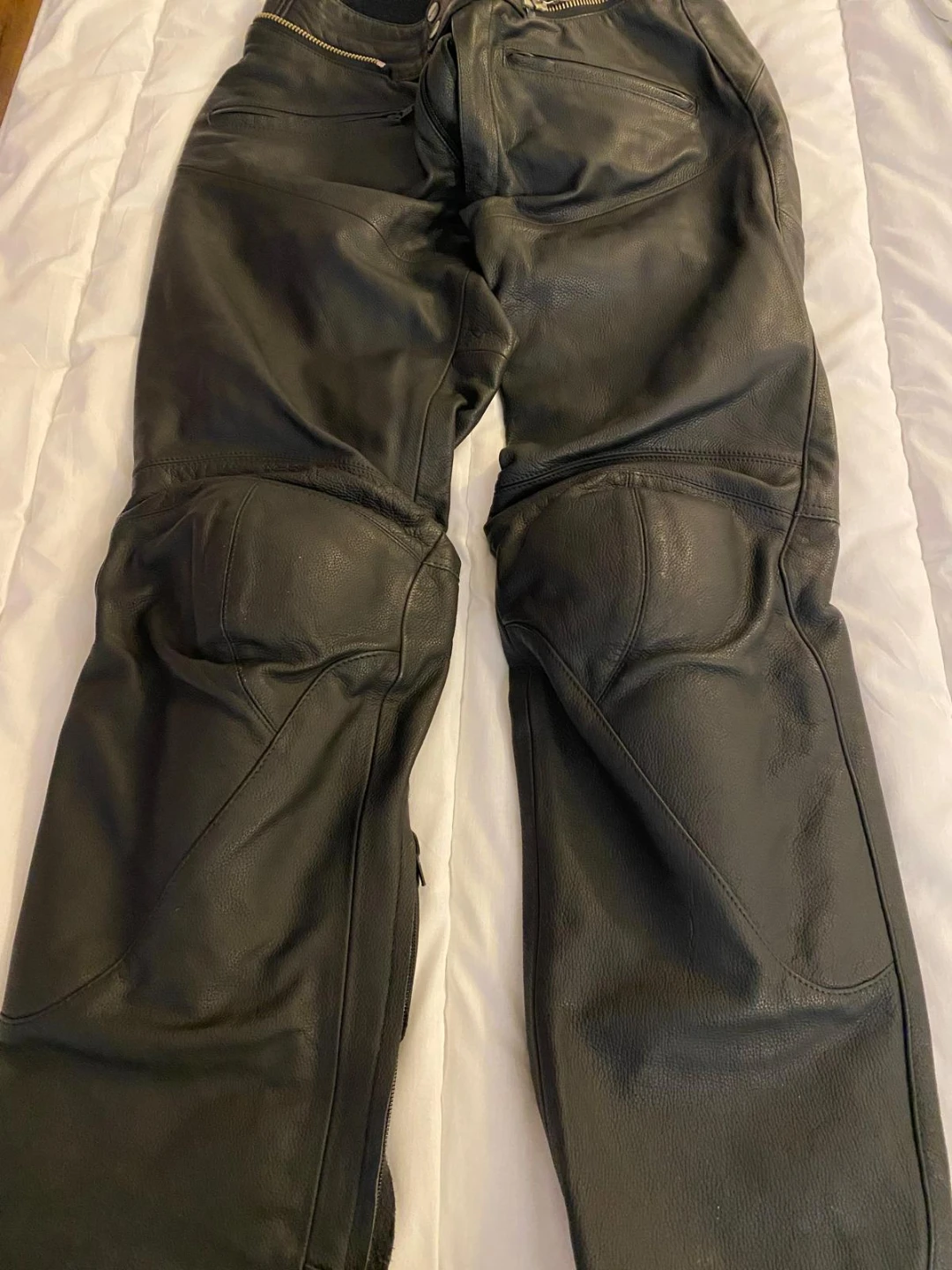 Spidi Italian Black Leather Motorcycle Pants - photo 2