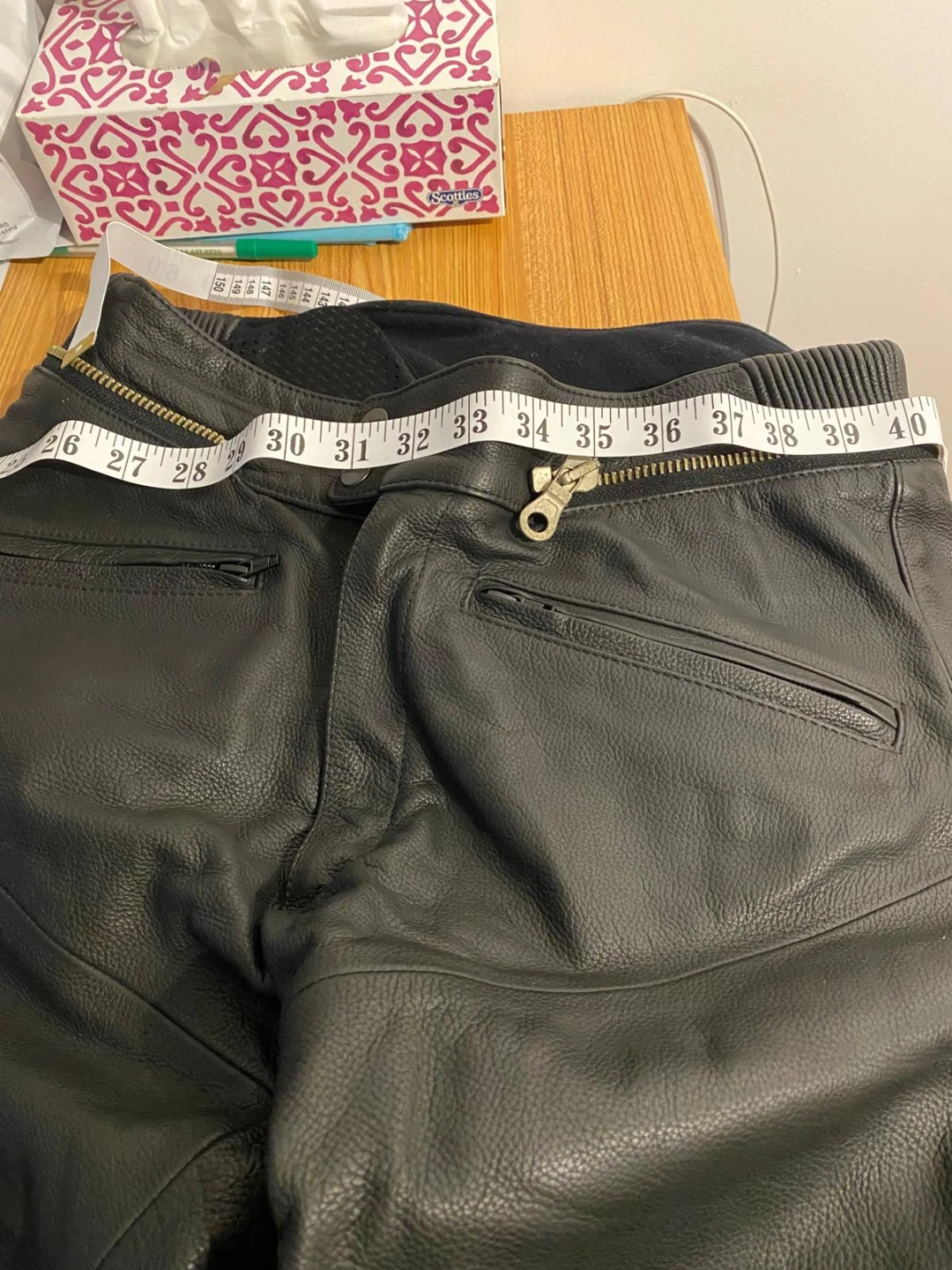 Spidi Italian Black Leather Motorcycle Pants - photo 5