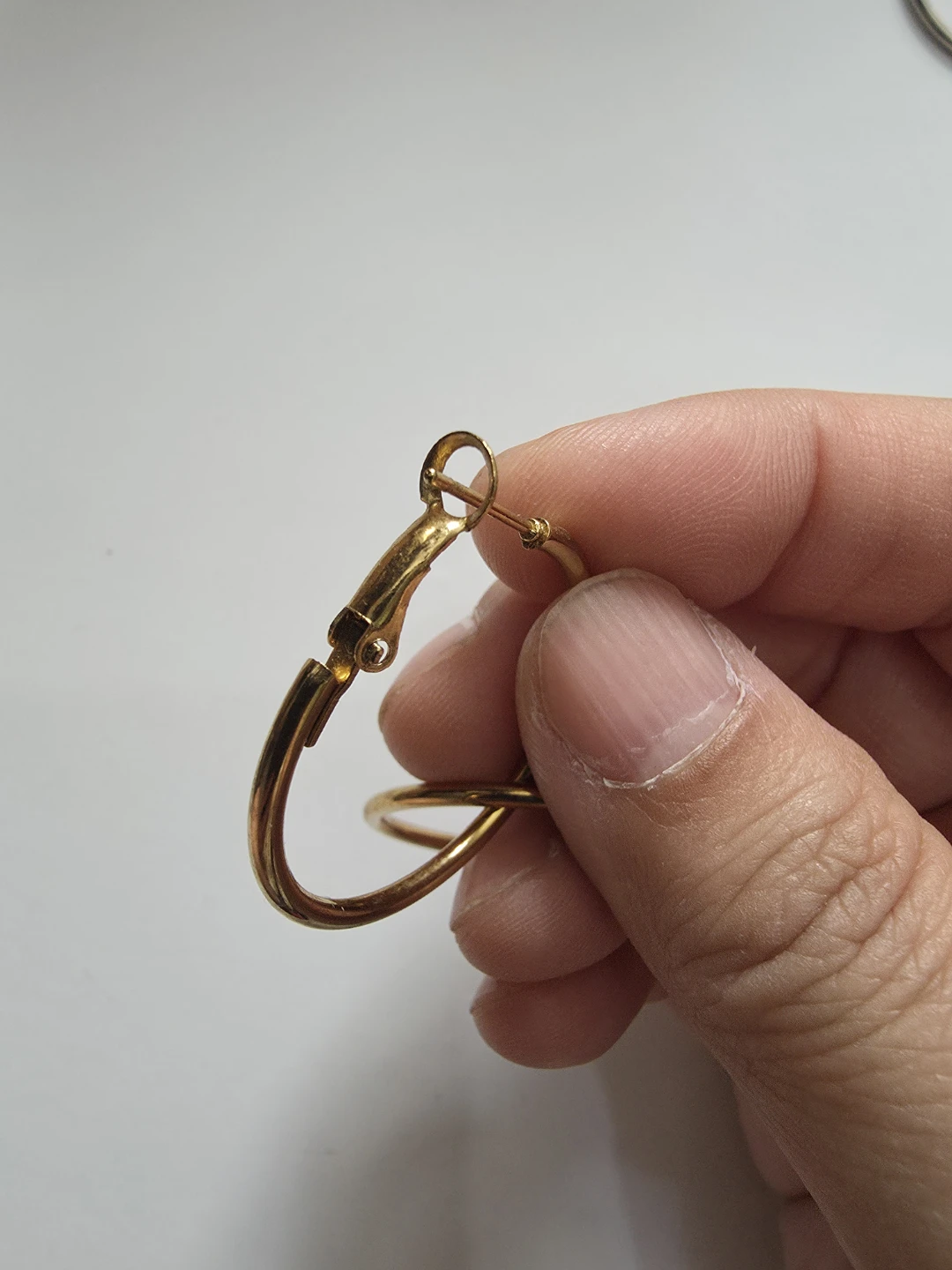 Gold Hoop Earrings Small ⚽️ - photo 2