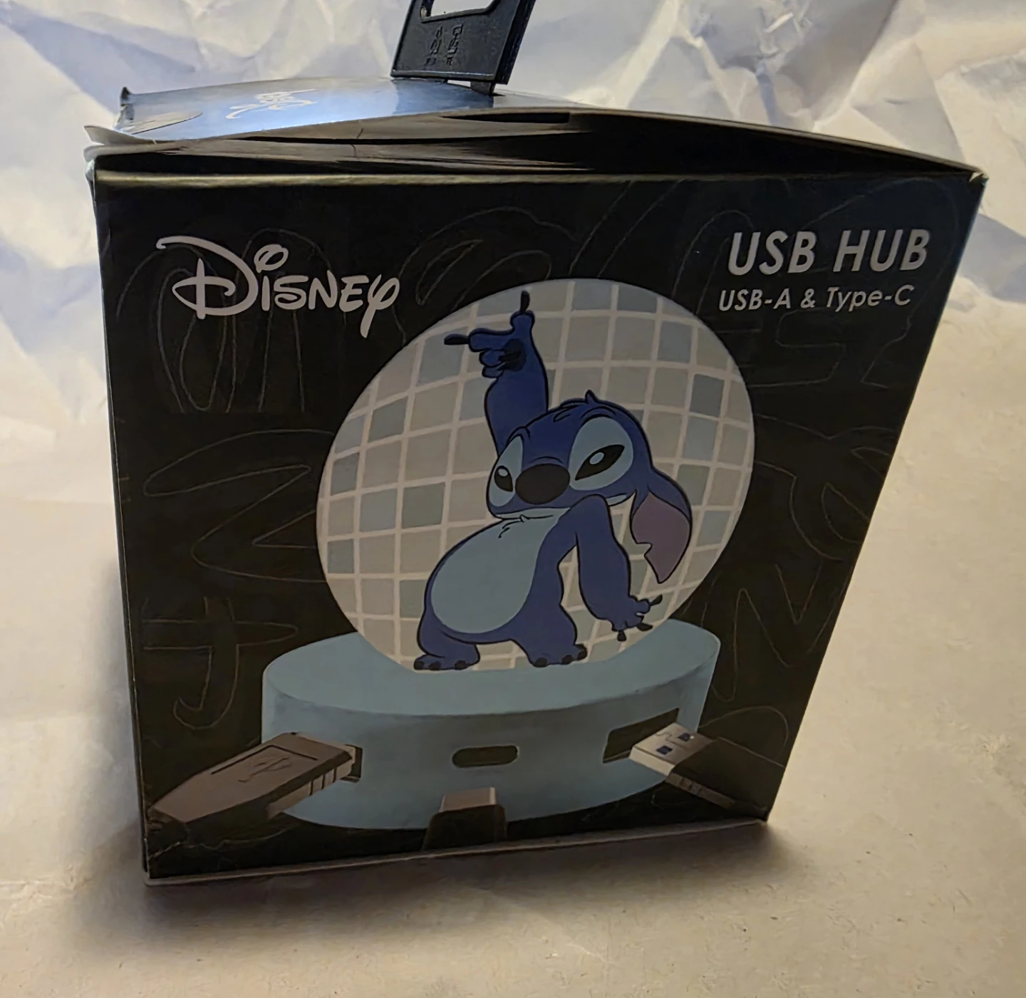 Disney Stitch USB Hub USB-A & Type-C