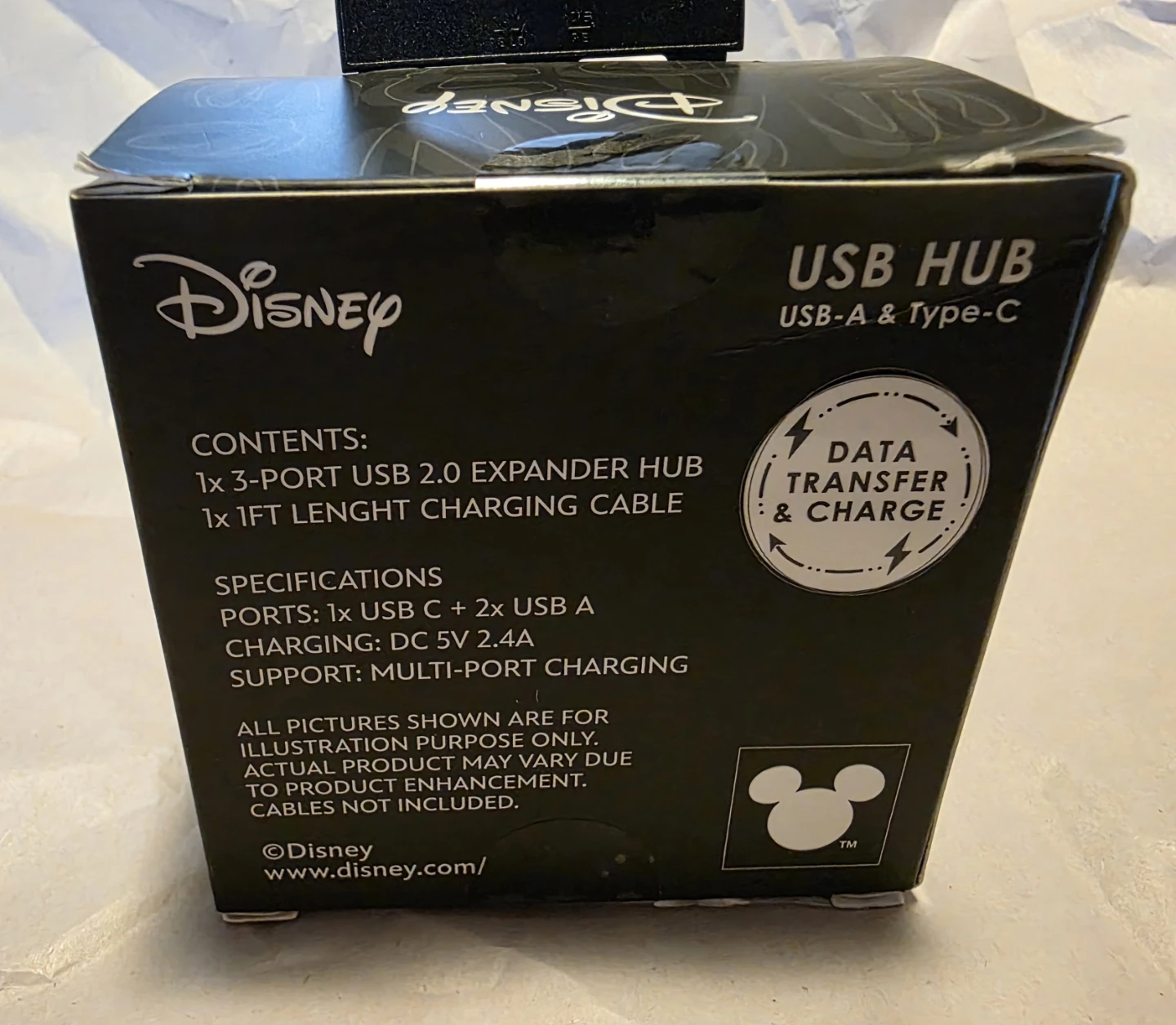 Disney Stitch USB Hub USB-A & Type-C - photo 2