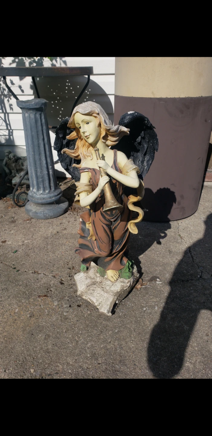 Angel Statue with Trumpet