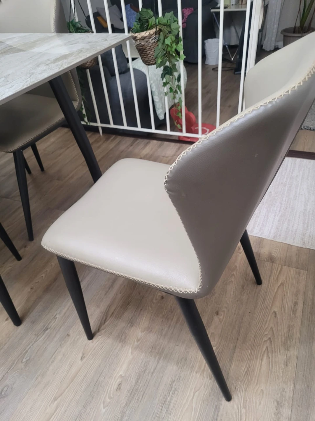 Modern Marble Dining Table and Chairs Set - photo 2