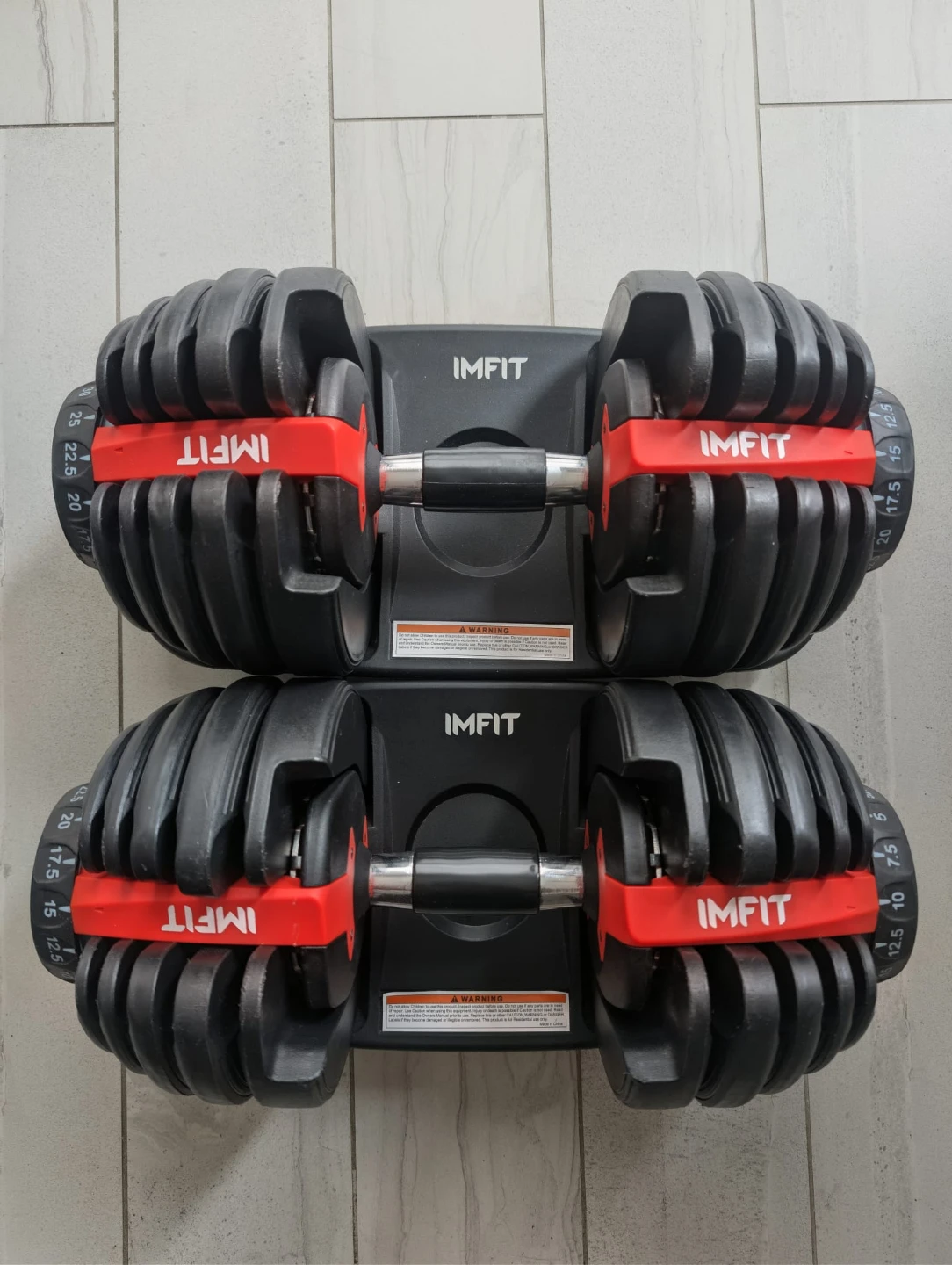 IMFIT Adjustable Dumbbells (Pair) – 5 to 52.5 lbs Each - photo 3