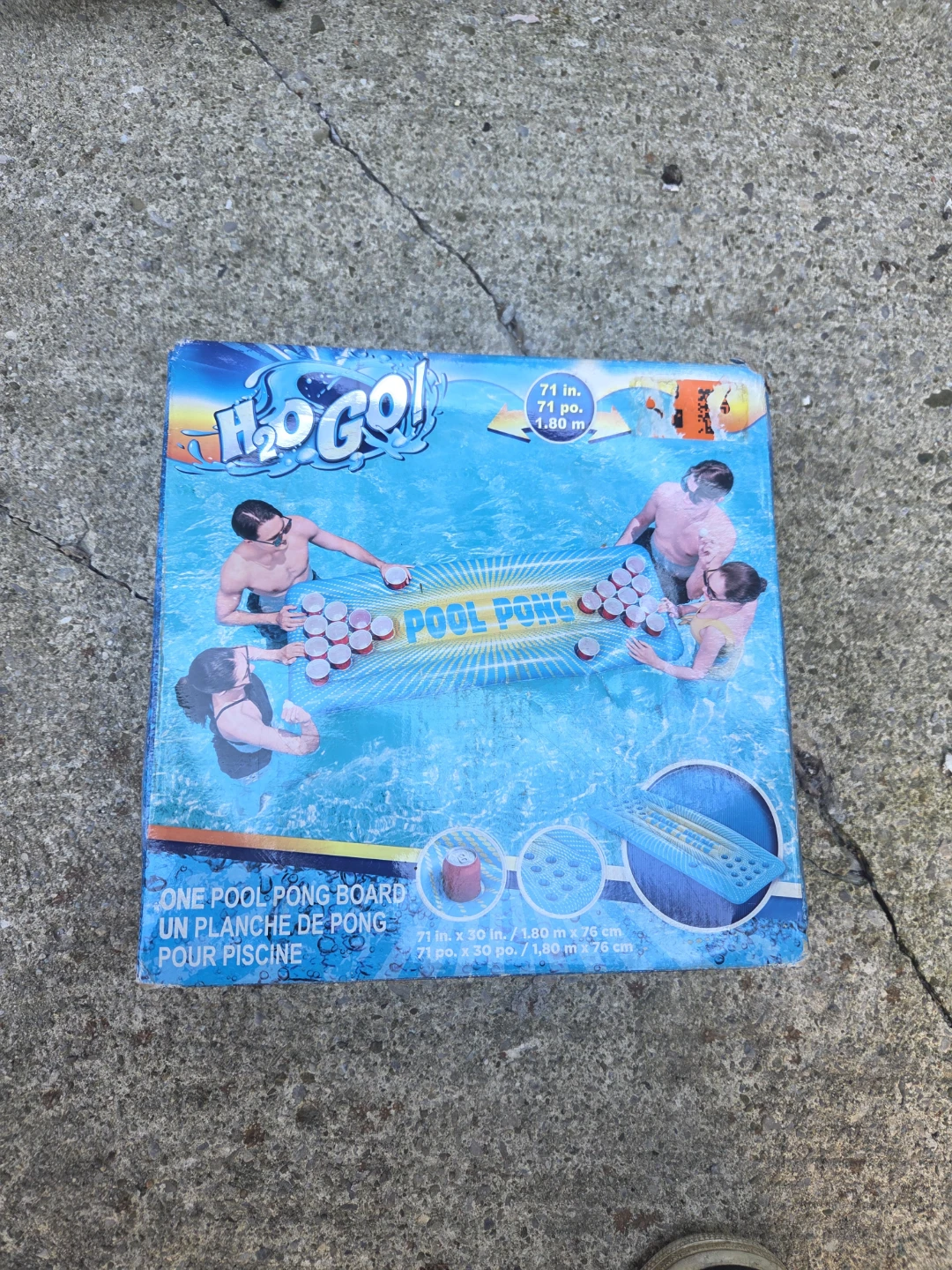 Beer pong on the water