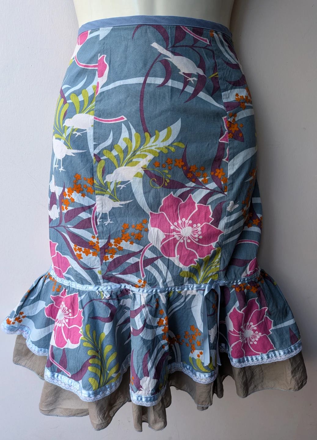 Floral Ruffle Skirt