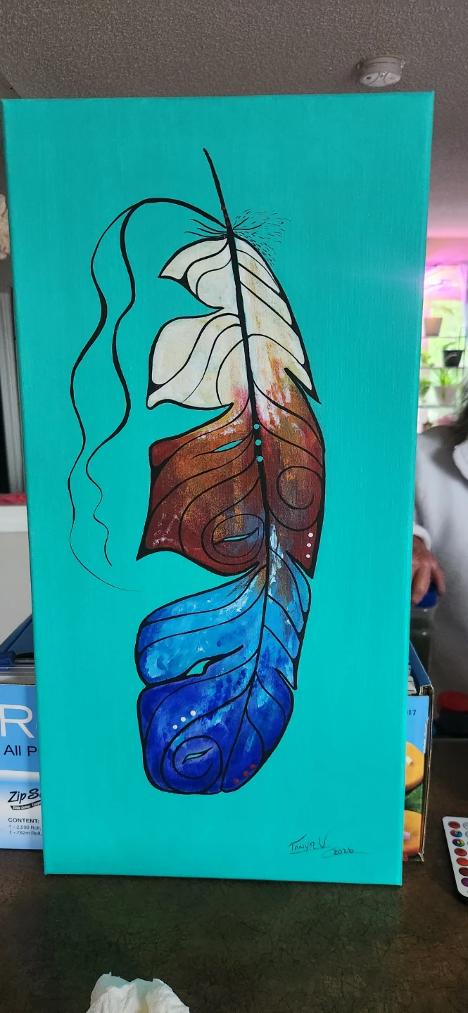 Feather Artwork Painting