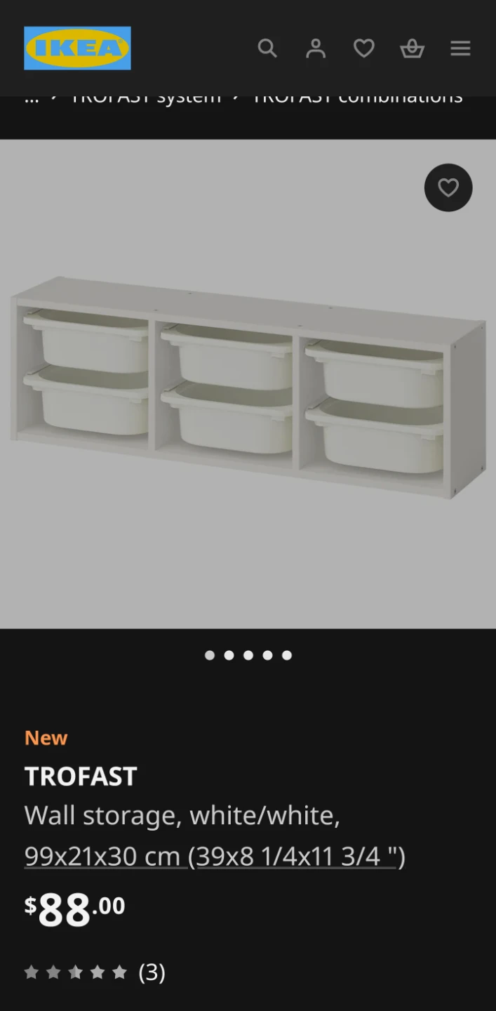 Ikea TROFAST wall storage - photo 3