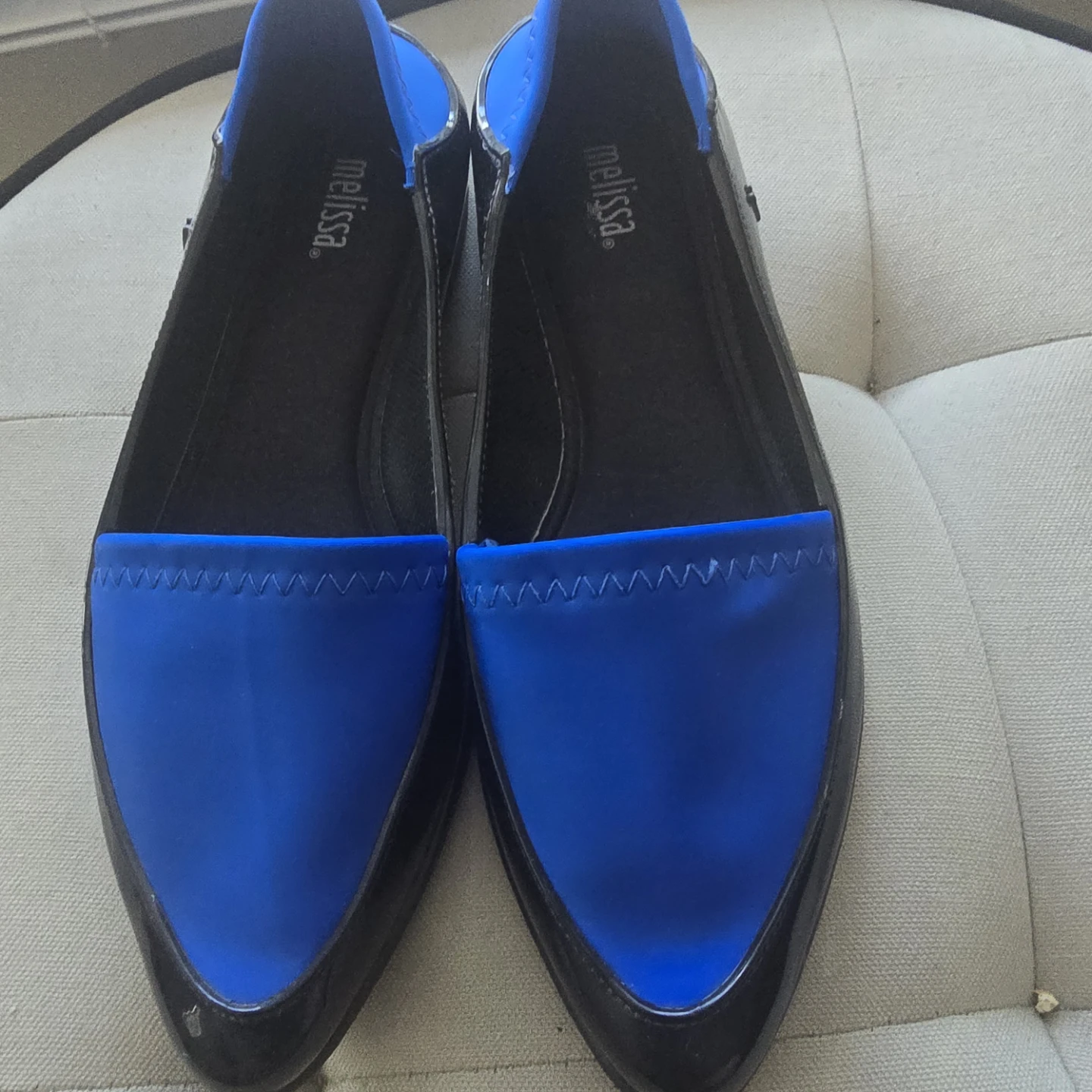 Melissa Black & Blue Ballet Flats Size 7