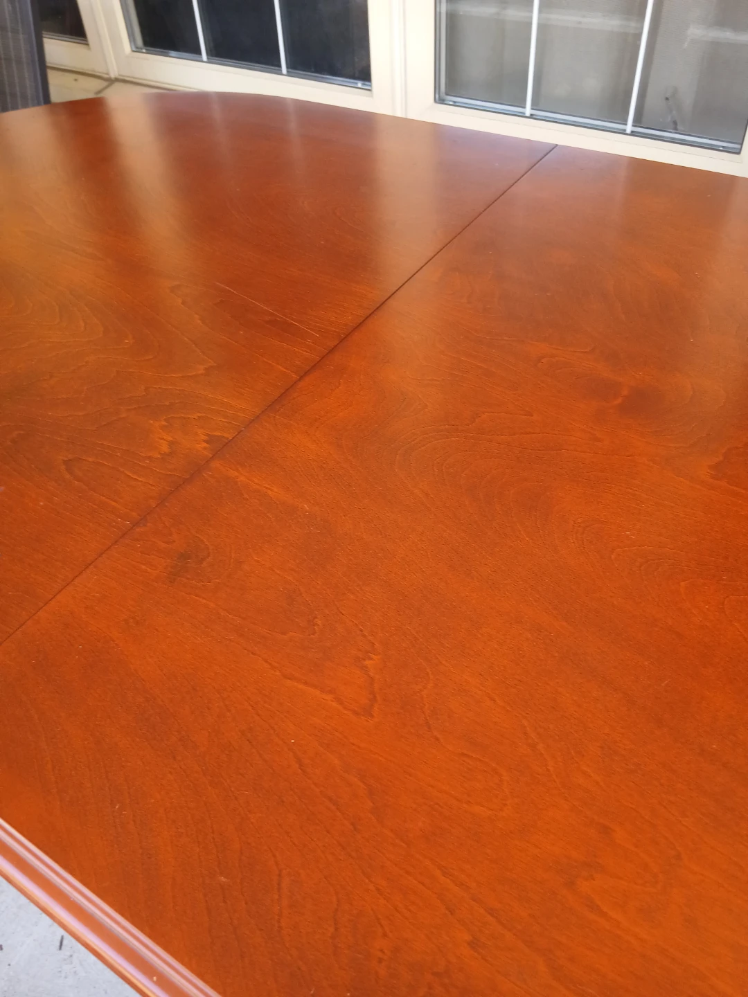 Wooden Dining Table with Leaf Extension