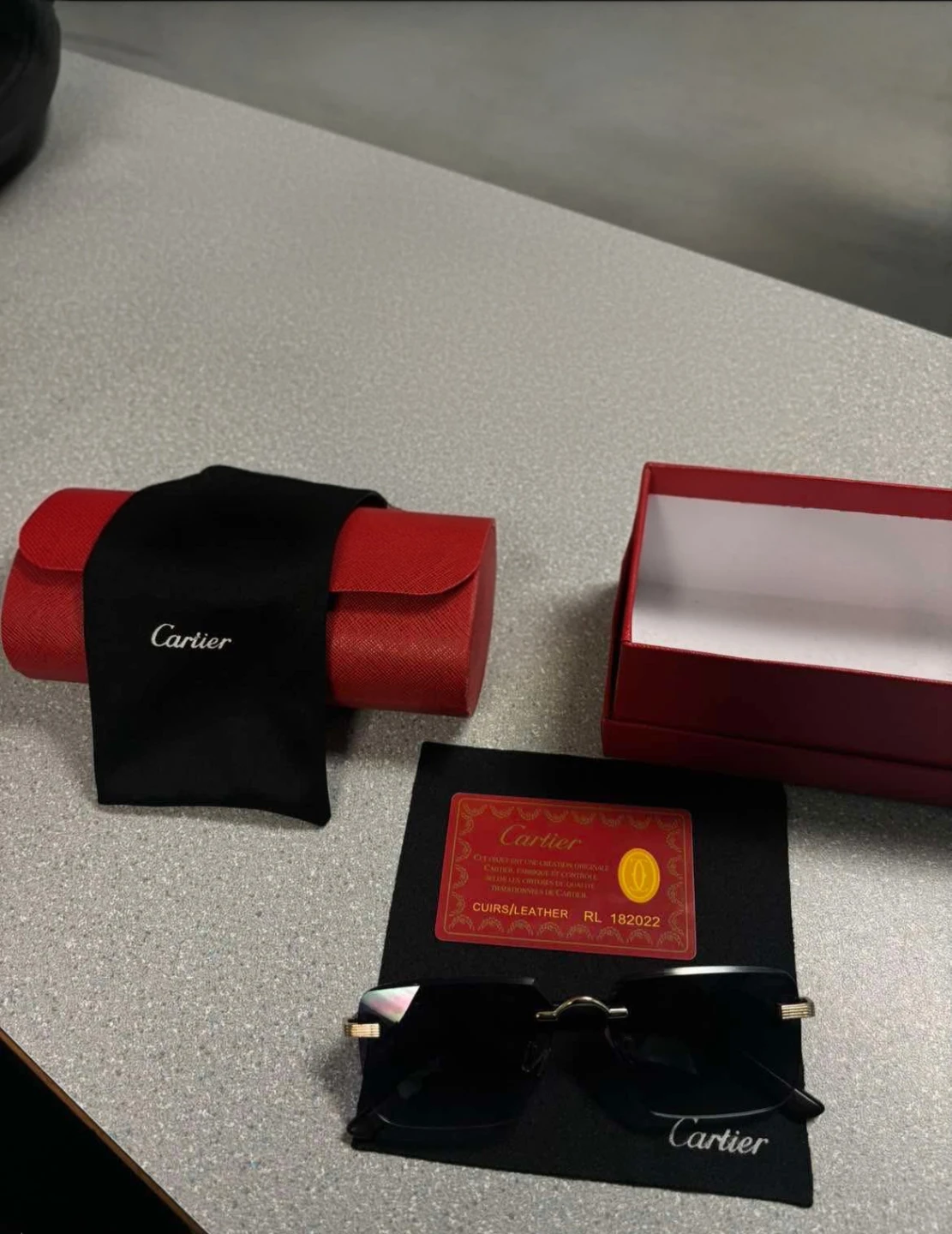 Cartier Rimless Sunglasses