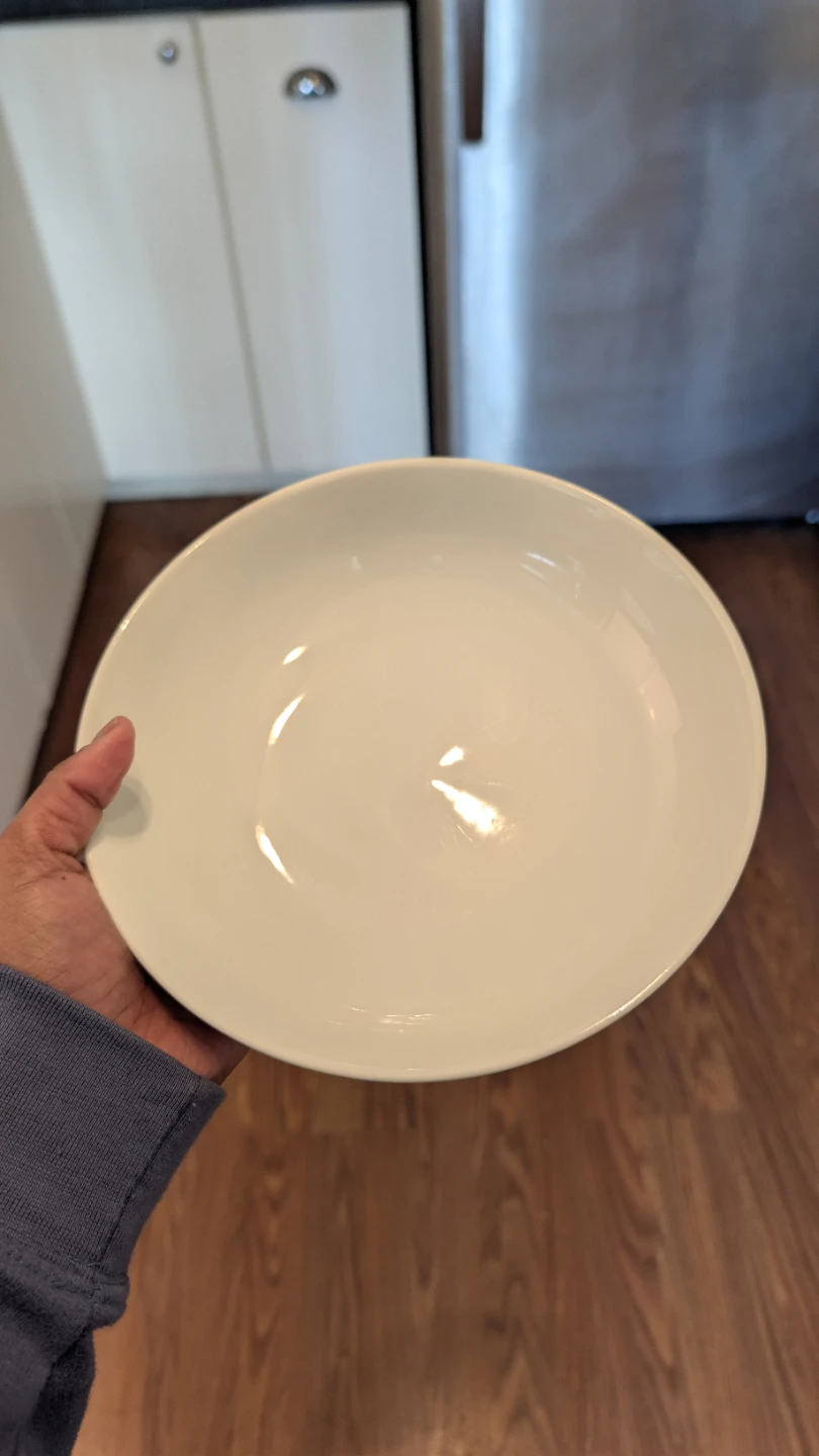 Set of 3 White Ceramic Bowls - photo 3