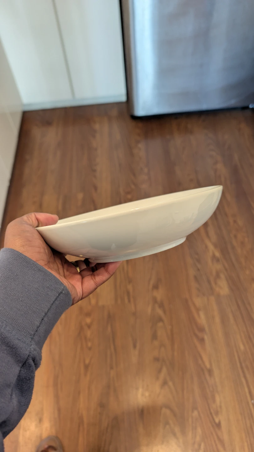 Set of 3 White Ceramic Bowls - photo 4