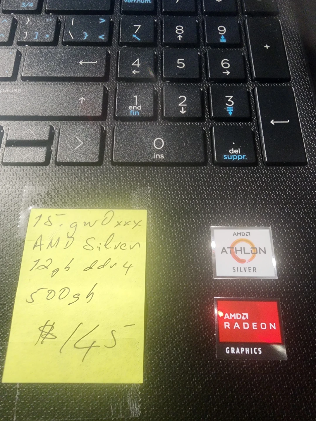 HP Laptop 15-gw0xxx AMD Athlon Silver 12GB RAM 500GB HDD - photo 2