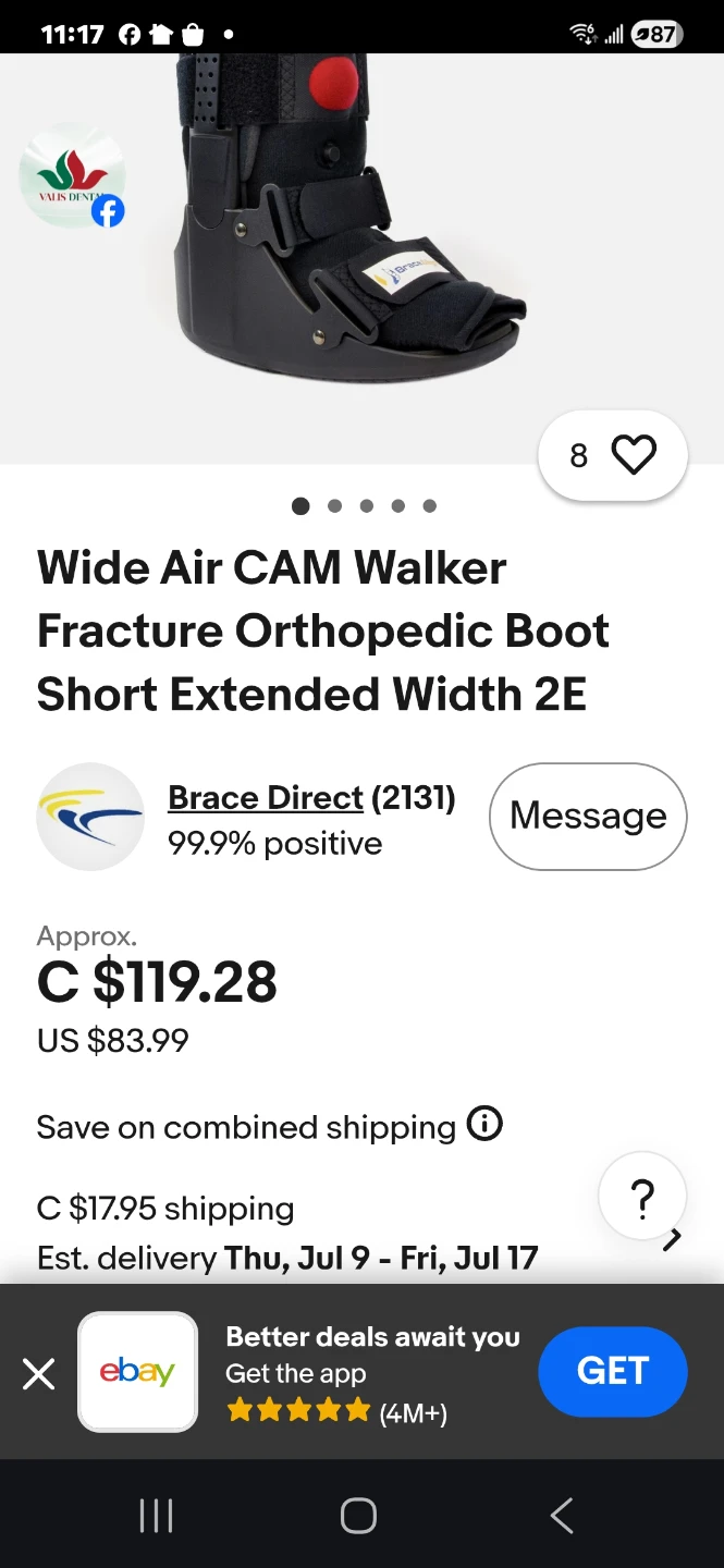 Brace Direct Wide Air CAM Walker Fracture Orthopedic Boot - photo 3