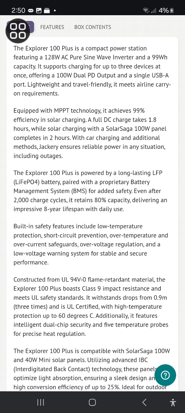 Jackery Explorer 100 Plus Portable Power Station - photo 2