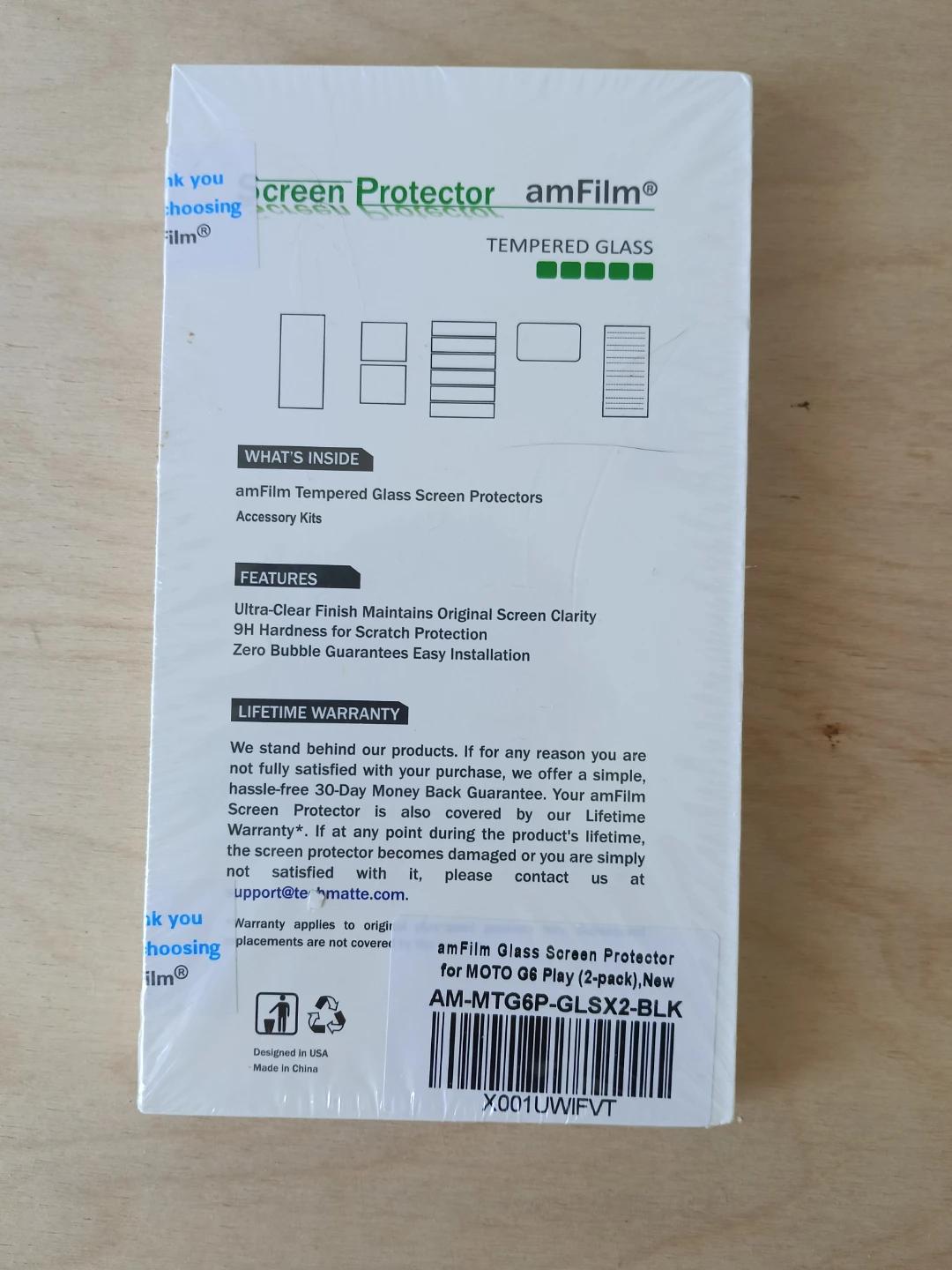 Moto G6 Play screen protector (2pack) - photo 2