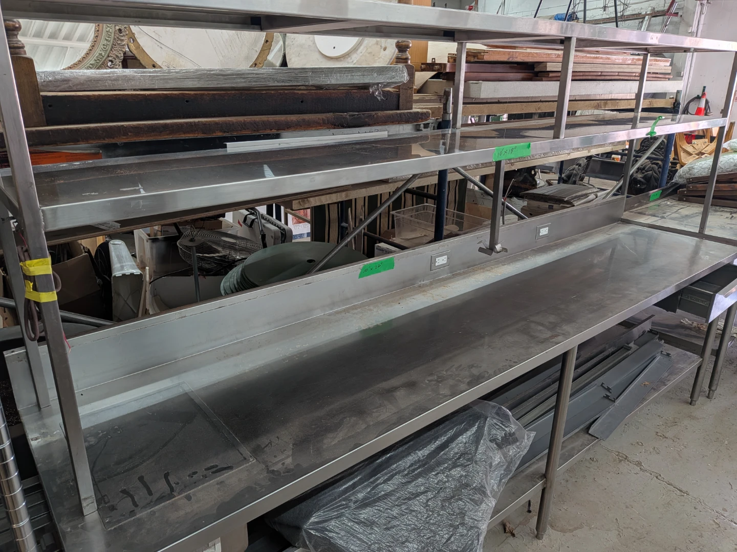 Stainless Steel Commercial Prep Table 10' - photo 2