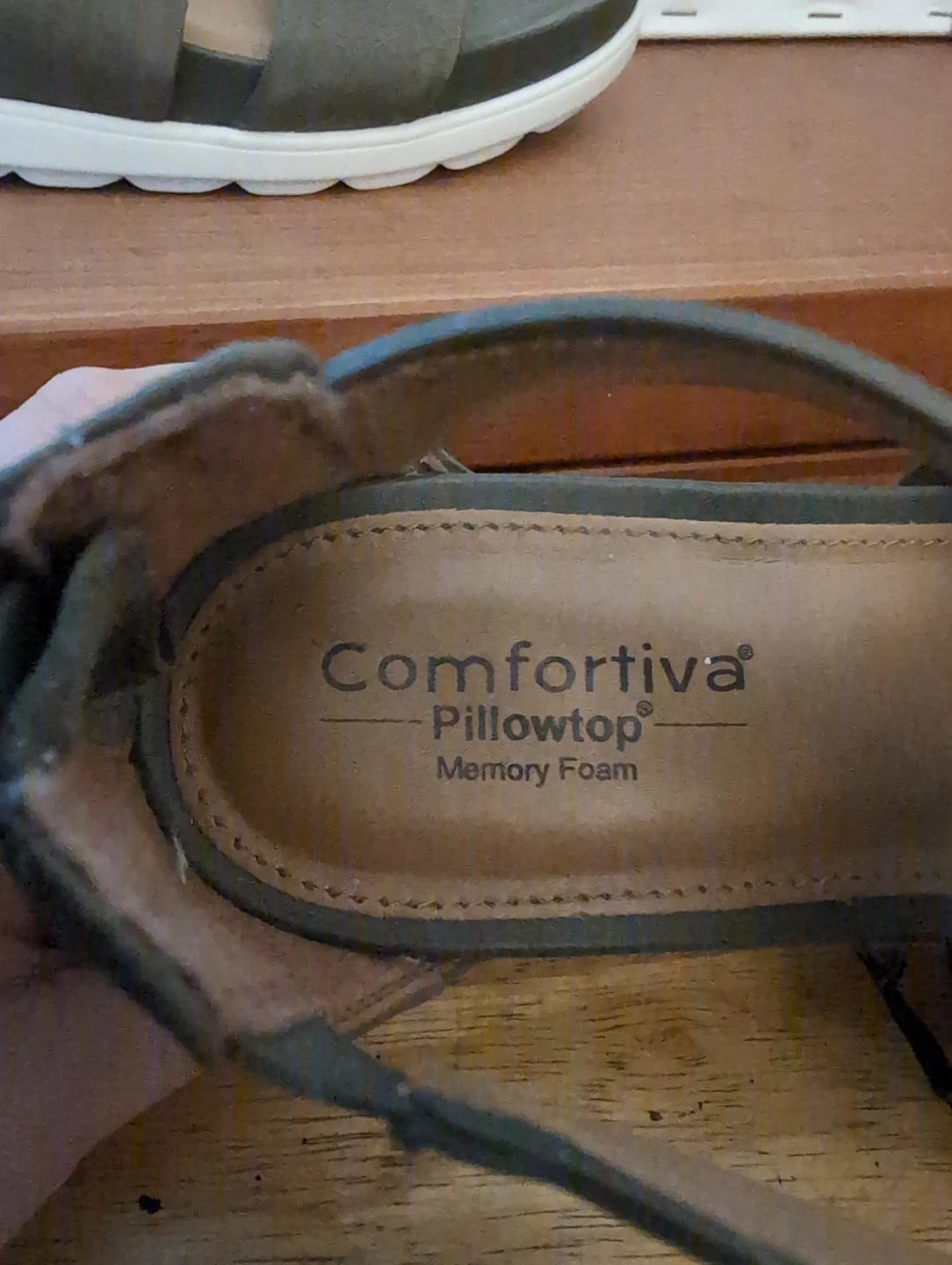 Comfortiva Pillowtop Memory Foam Wedge Sandals - photo 3