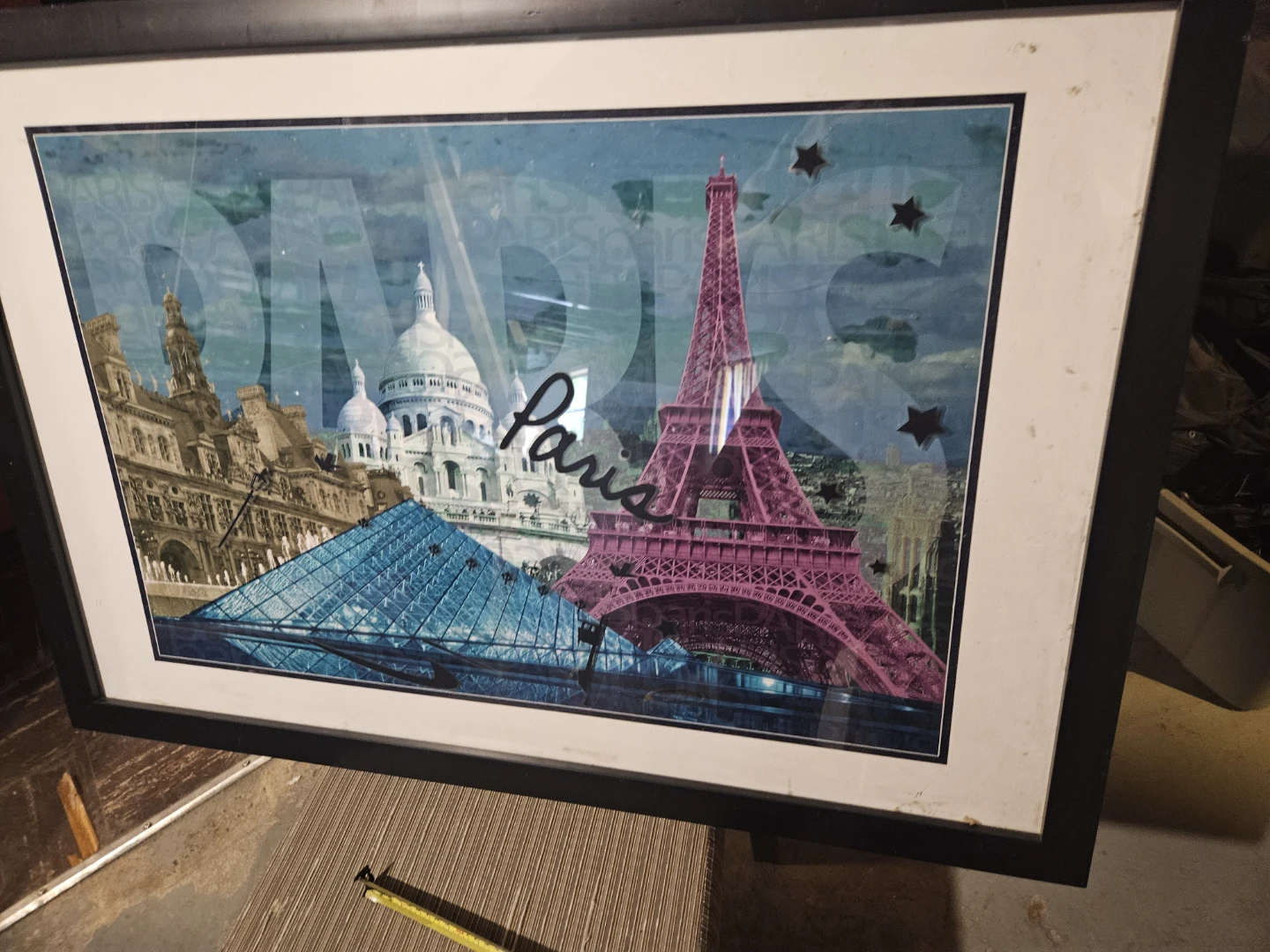 Framed Paris Collage Art - photo 3