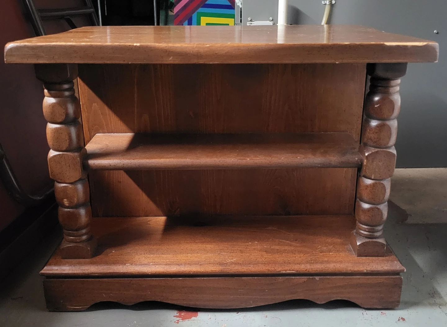 ⚽ Vintage Wooden Side Table - photo 2