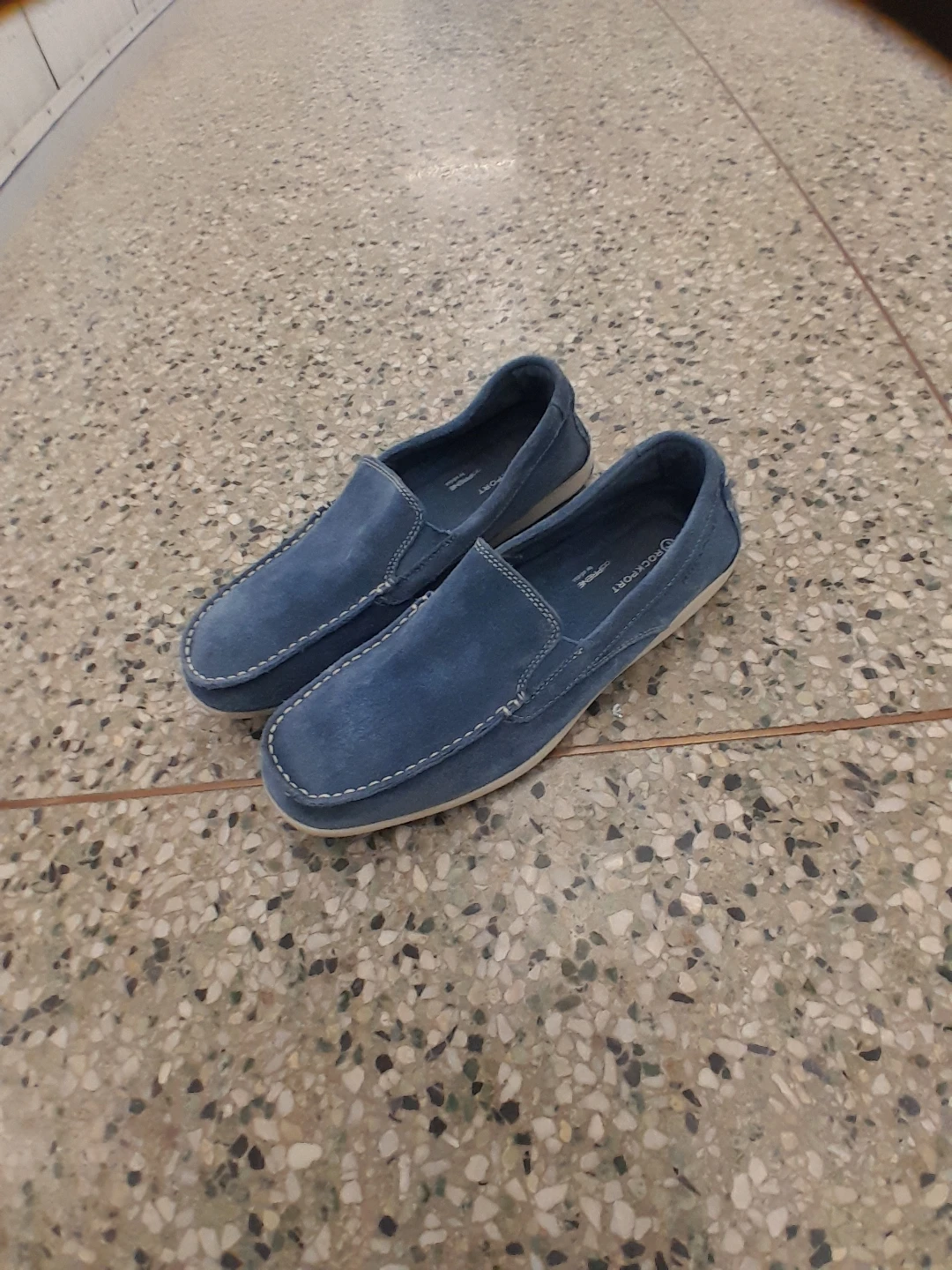 Rockport Suede Loafers - Blue Size 9