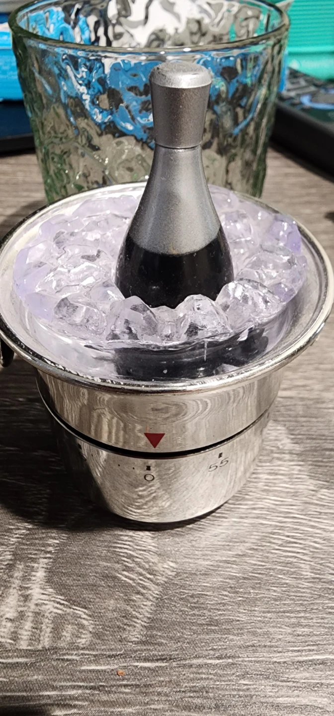 Chrome Wine Bottle Cooler with Timer⚽