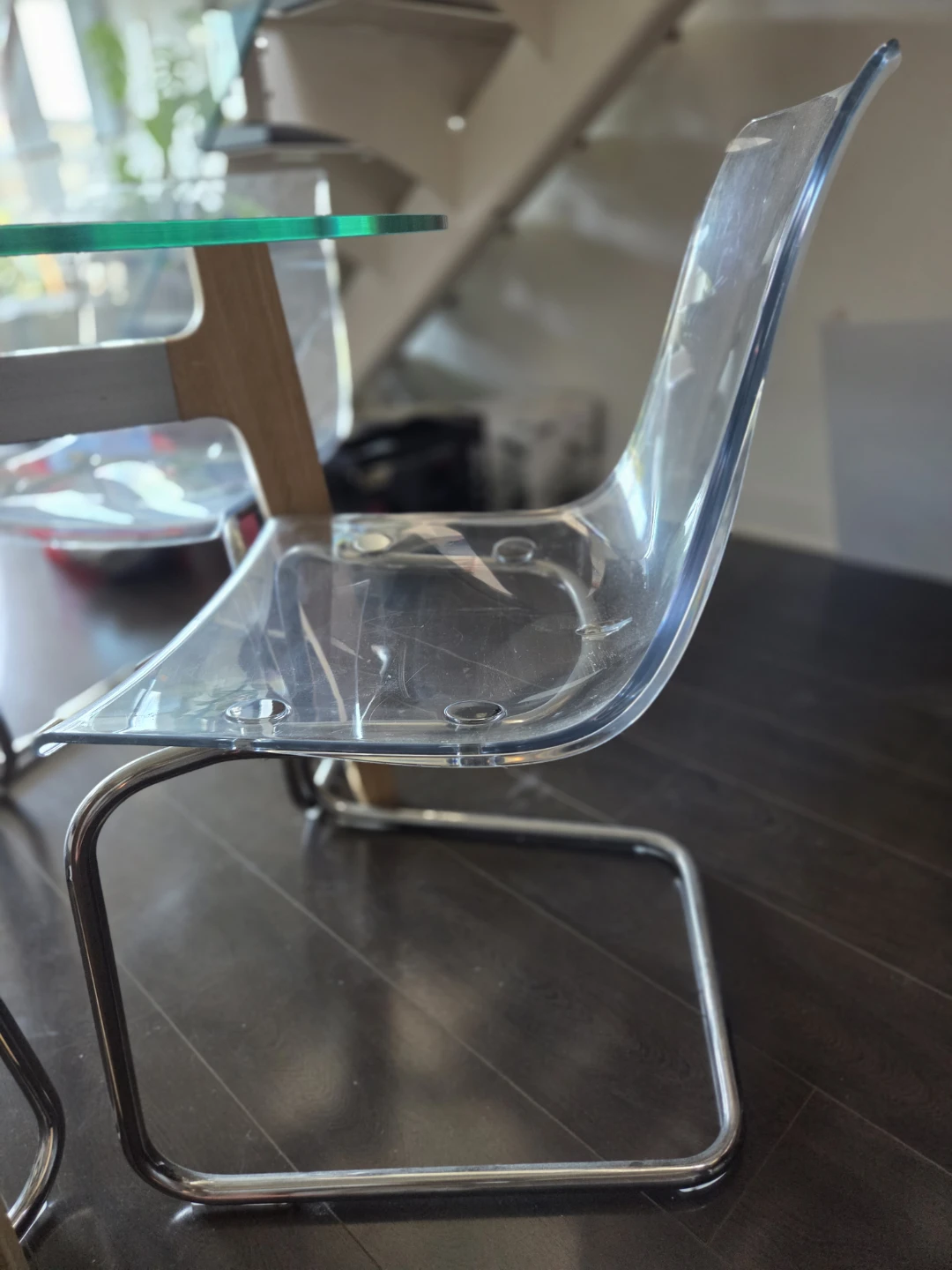 Glass Dining Table with 4 chairs - photo 3