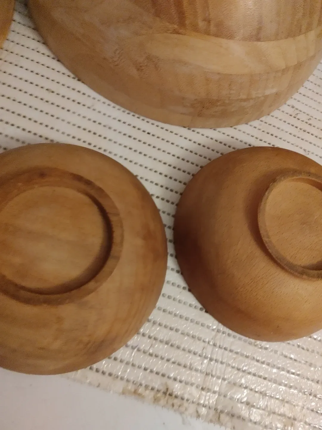 IKEA Bamboo Salad Bowl. & 2 small bowlswith Utensils - photo 3