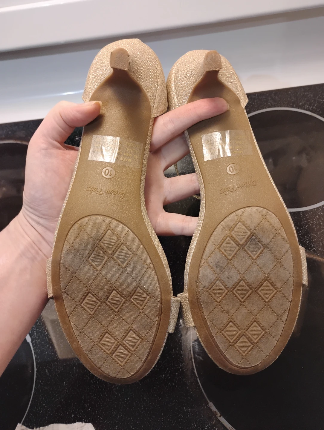 Gold heels size 10 - photo 4
