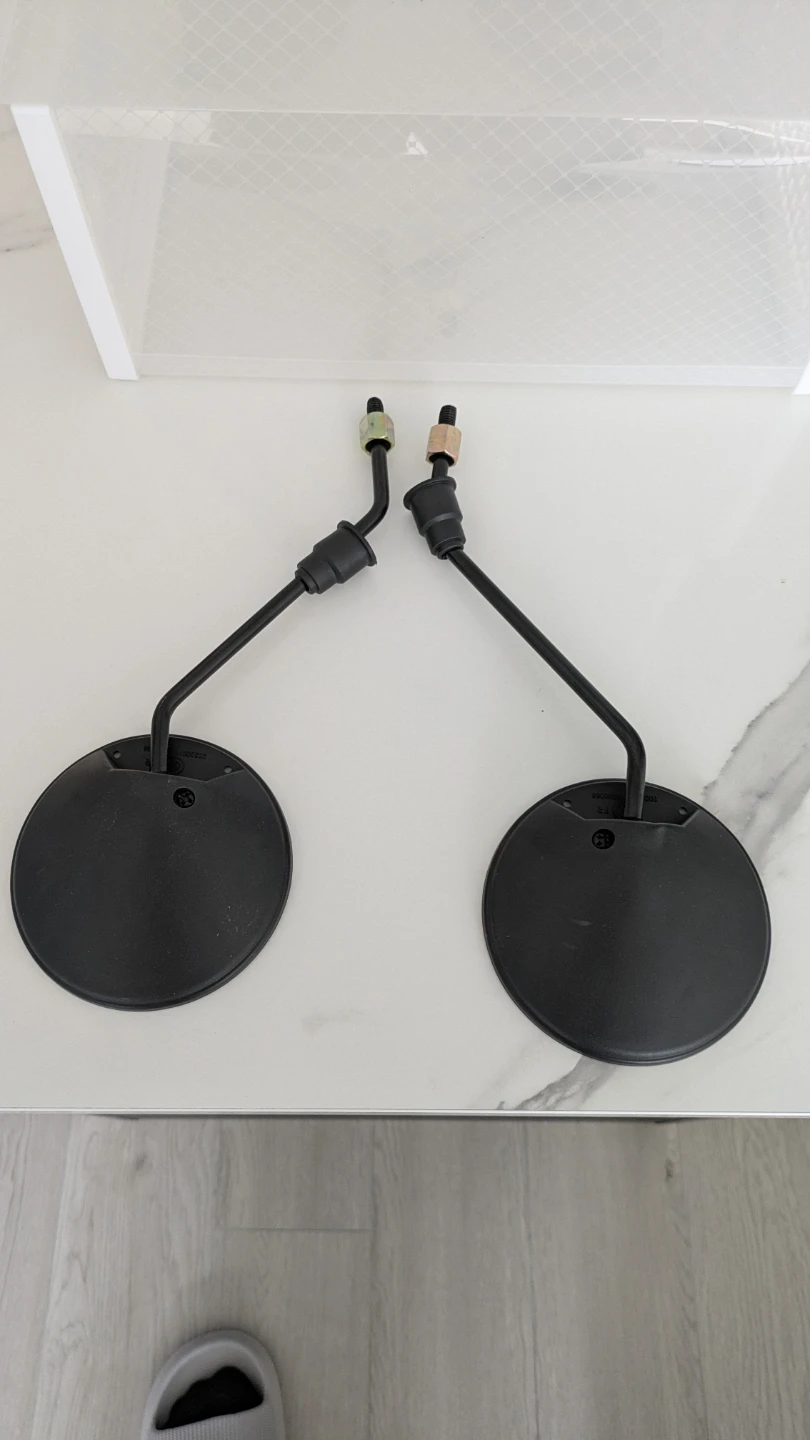 Pair of Round Mirrors for Bike / E-Bike / Scooter - photo 2