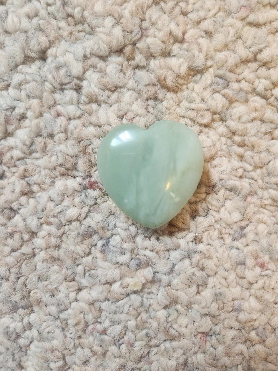 Green Heart Stone Carving