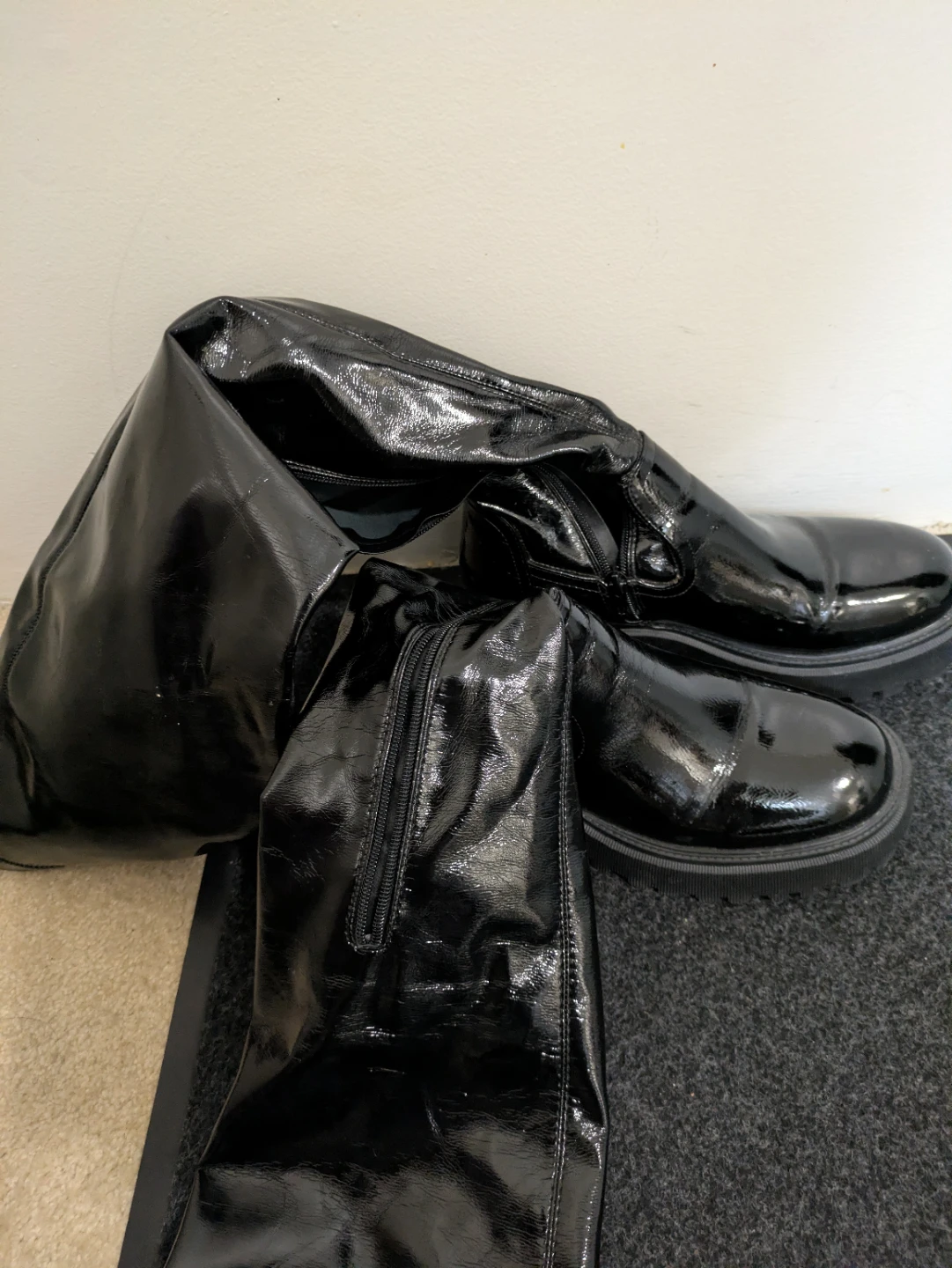 Black over-the-knee boots. Call it spring. - photo 2