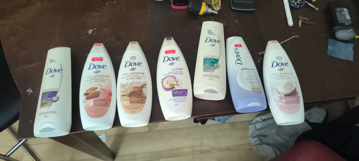Bulk Lot of Dove & Clear Body Washes, Shampoos, and Deodorants