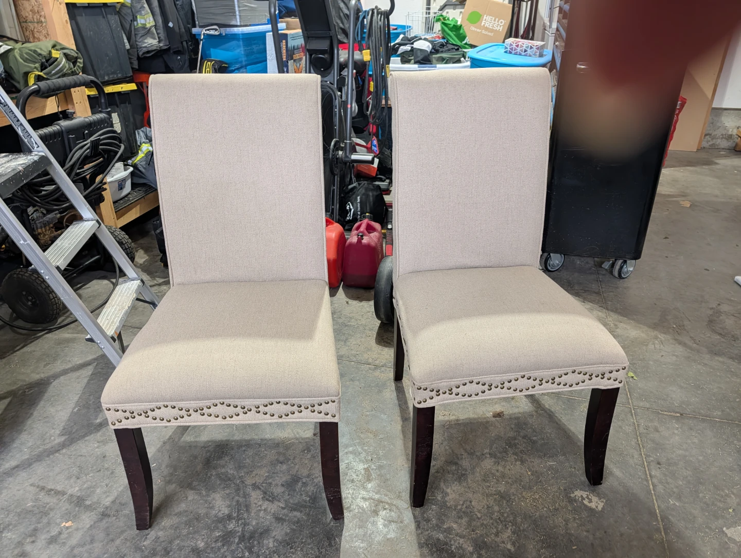 Dining room chairs.