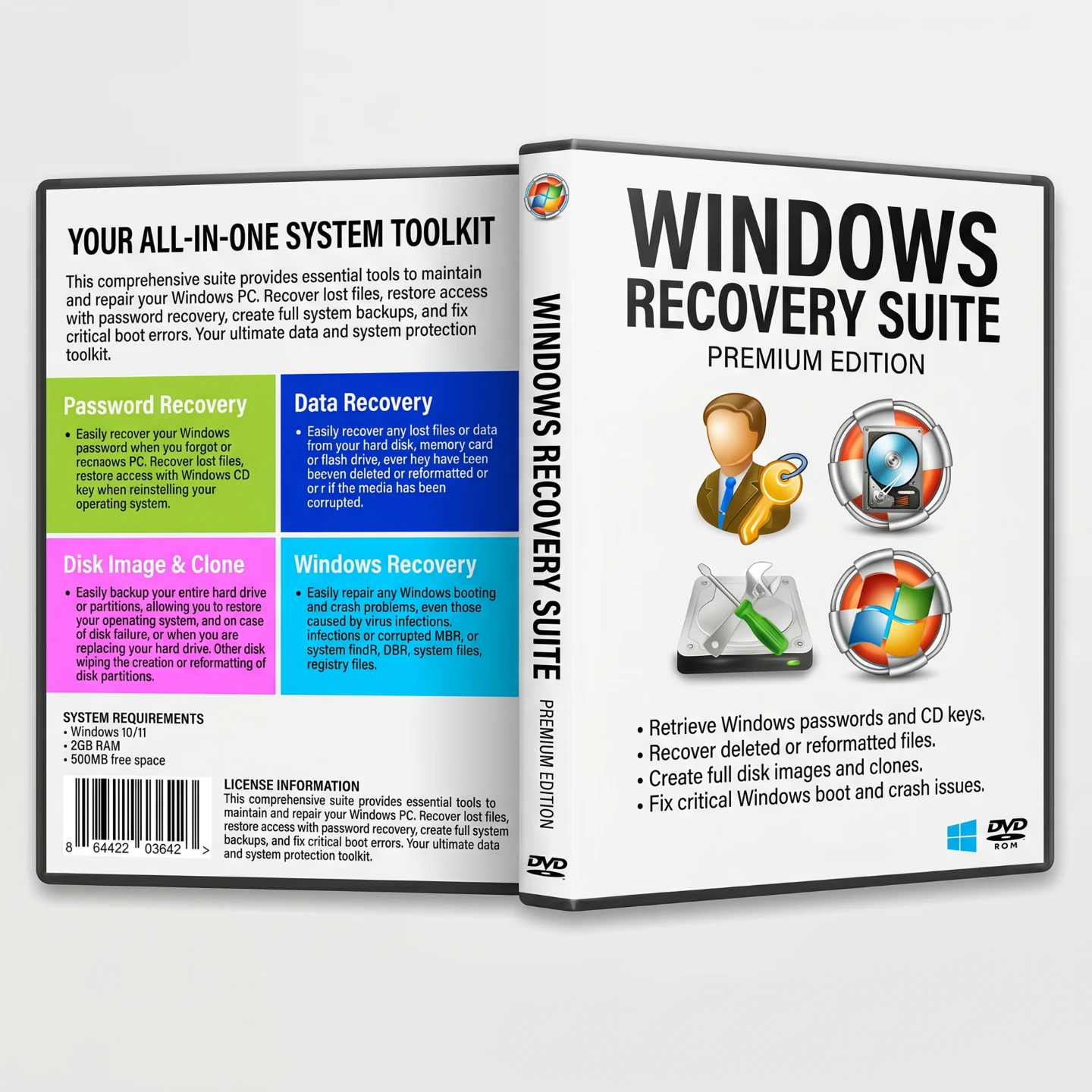 Lazesoft Recovery Suite Professional Edition Bootable DVD