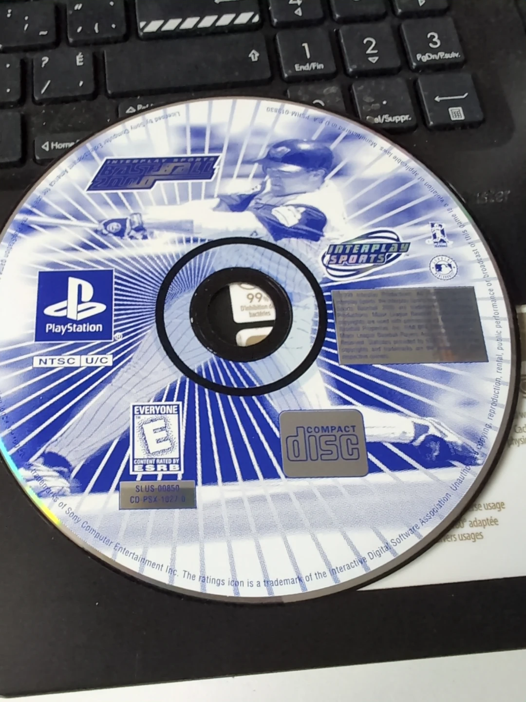 Interplay Sports Baseball 2000 PlayStation Game Disc