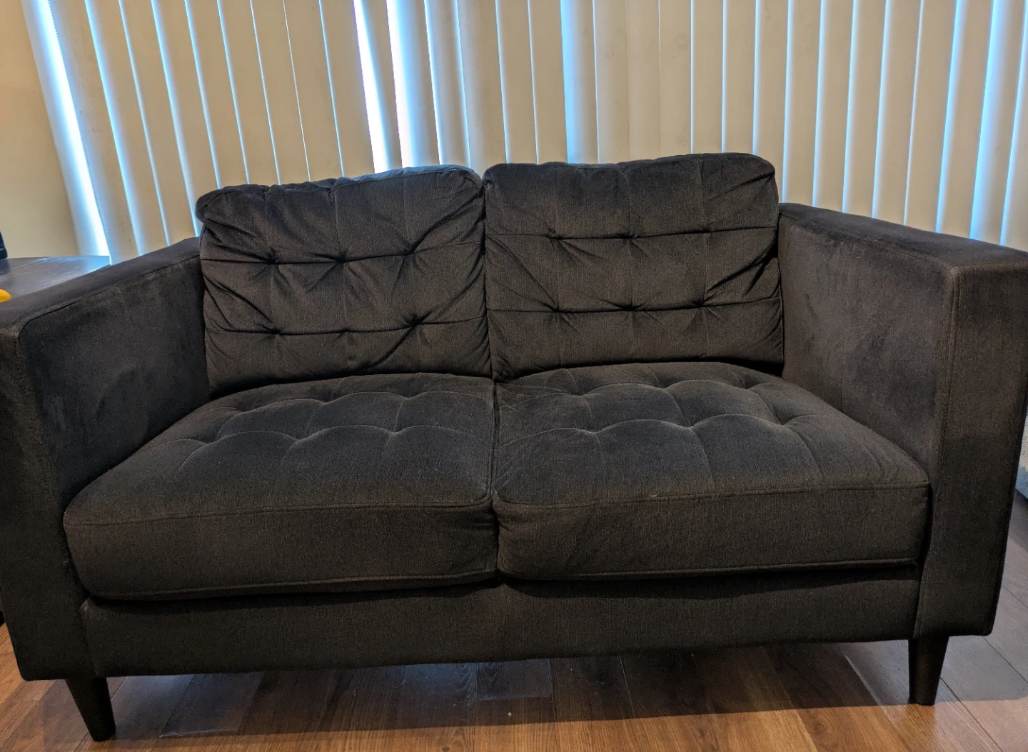 Dark Grey Loveseat Sofa - photo 2