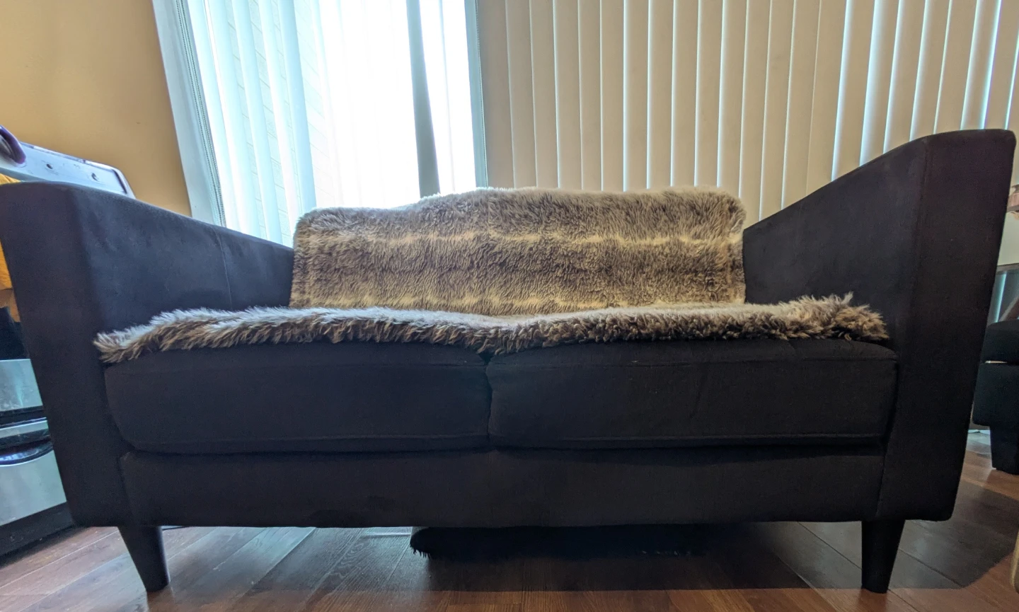Dark Grey Loveseat Sofa - photo 3