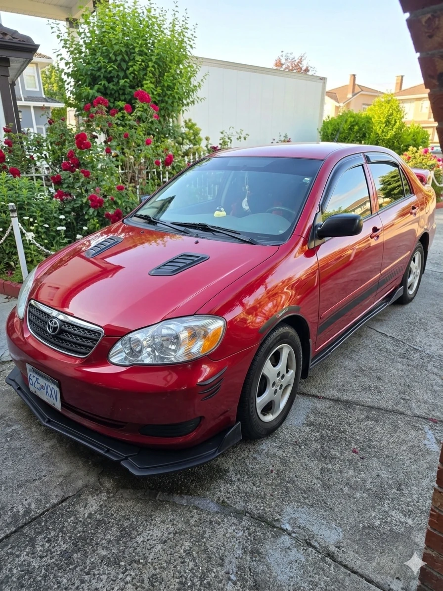 Red Toyota Corolla