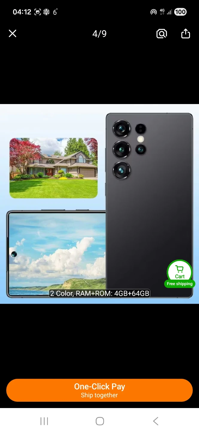 Smartphone - 4GB RAM/64GB Storage