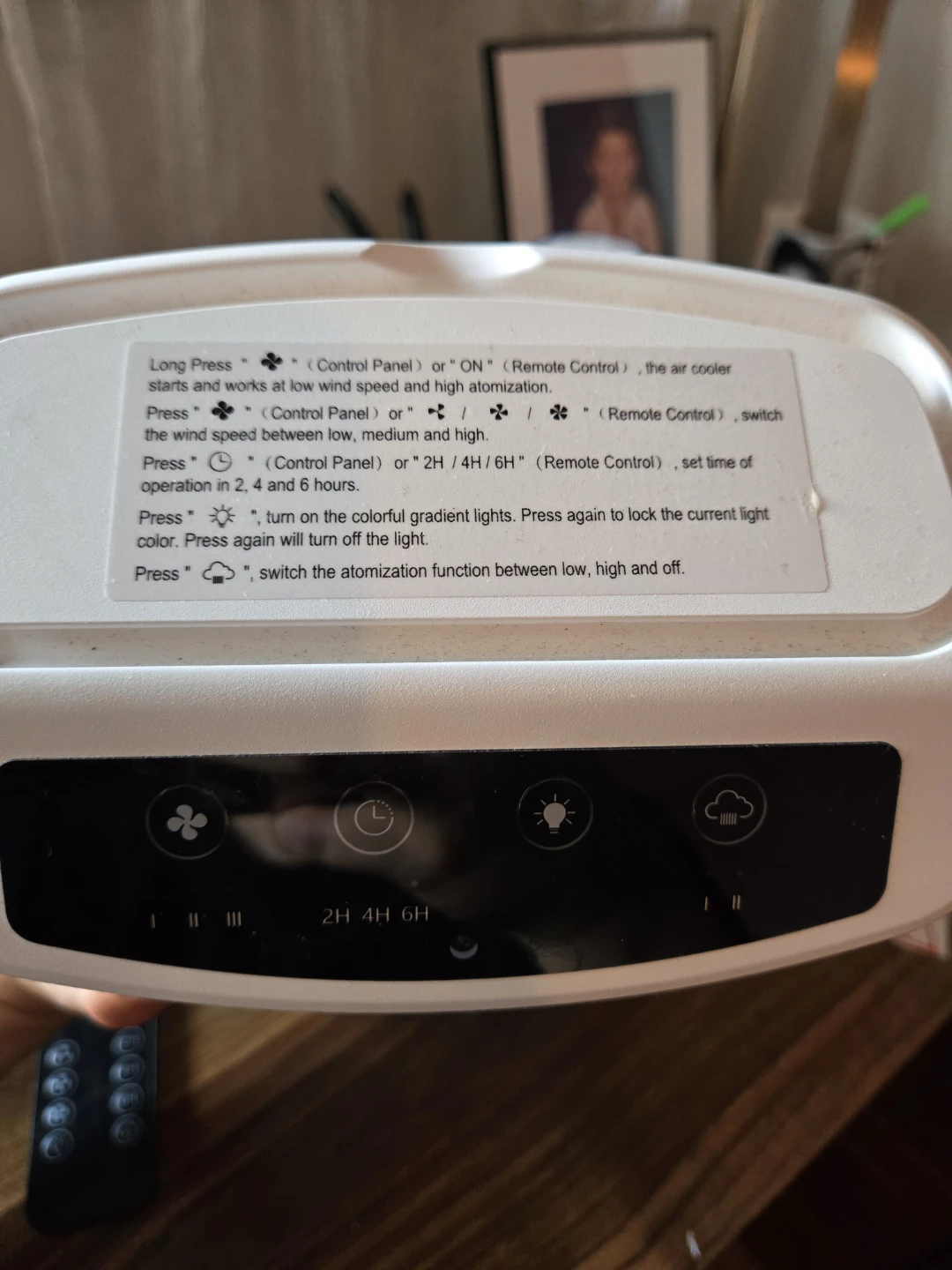 Portable A/C Fan with Remote - photo 2