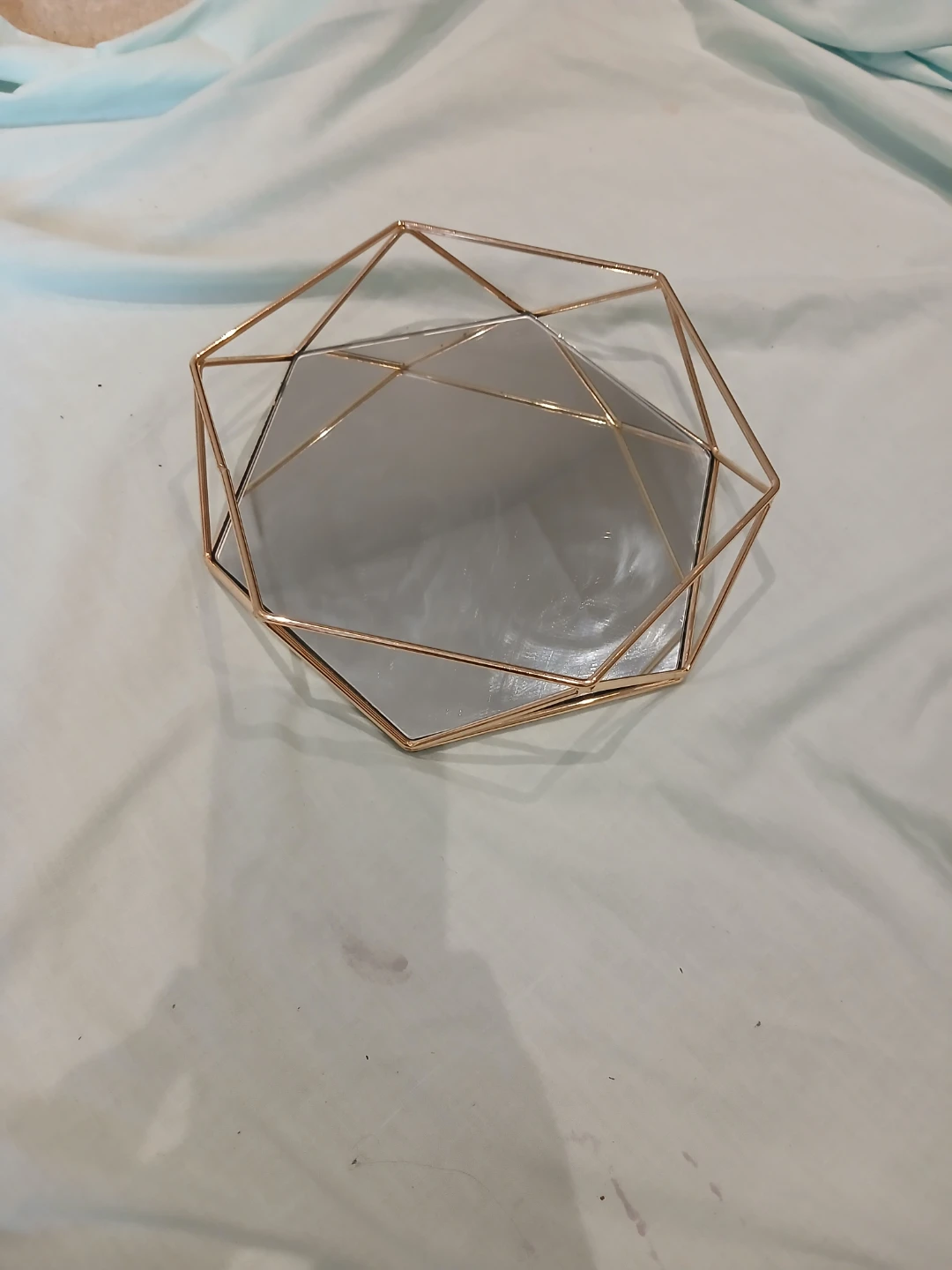 Geometric Metal Vanity Tray - photo 2