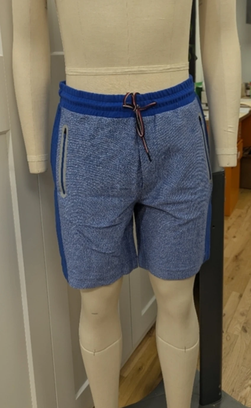 Tommy Sport knit Terry Shorts Heather Blue/M New